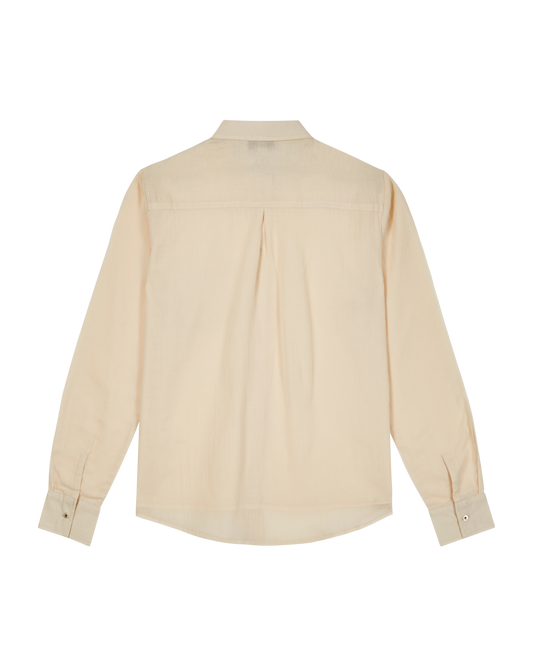Chemise voile de coton écru