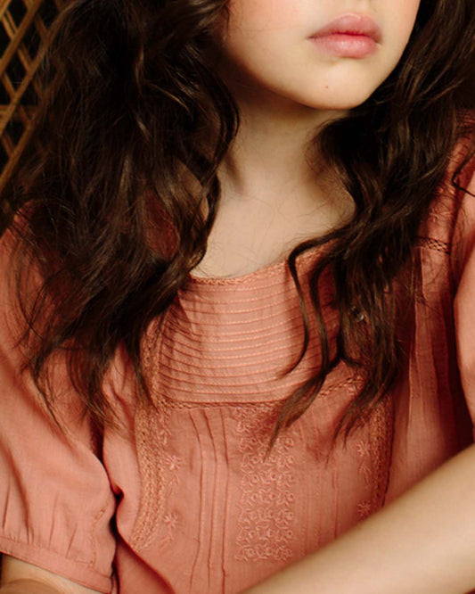 Blouse vintage blush