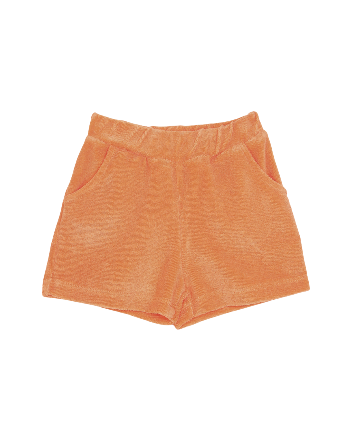 Short bébé éponge bio orange