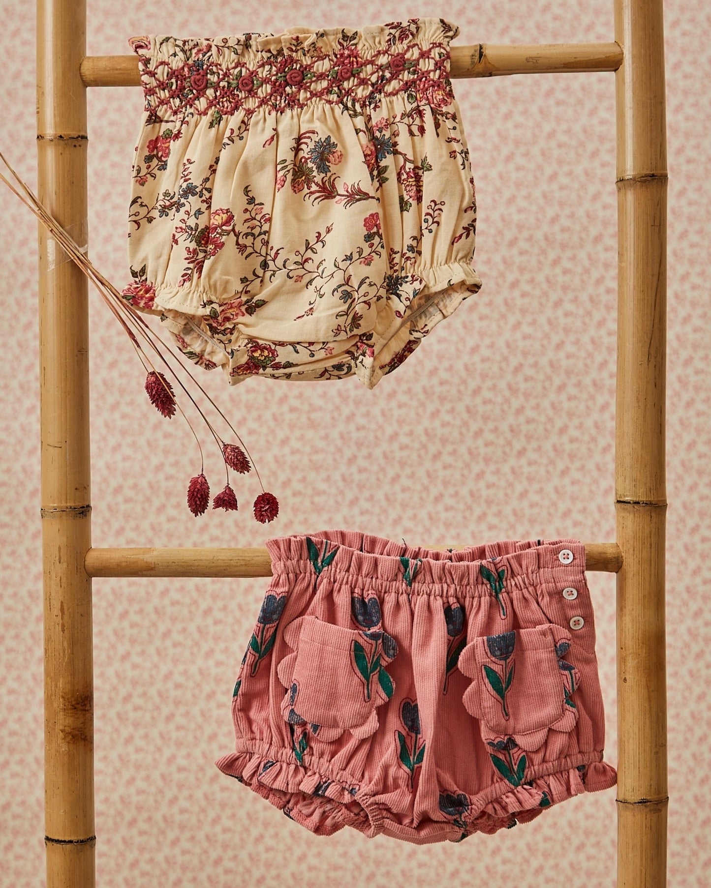 Bloomer velours tulipe blush
