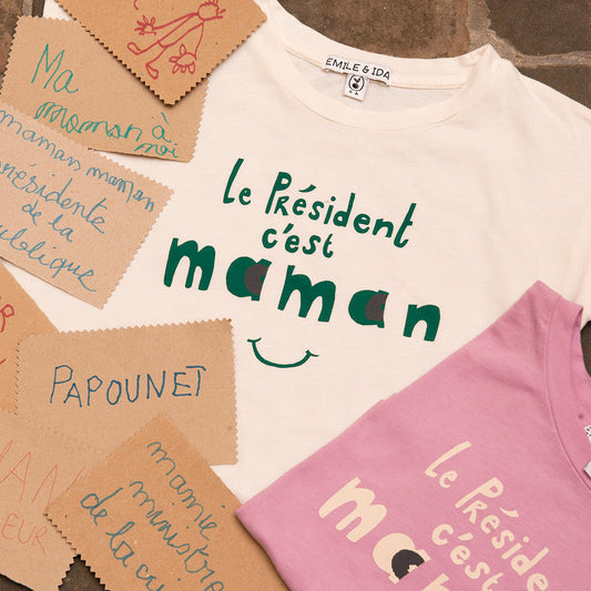 T-shirt Président coton bio violet