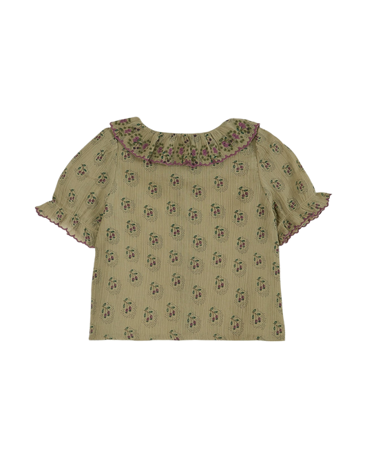 Blouse voile de coton créponné dominotier