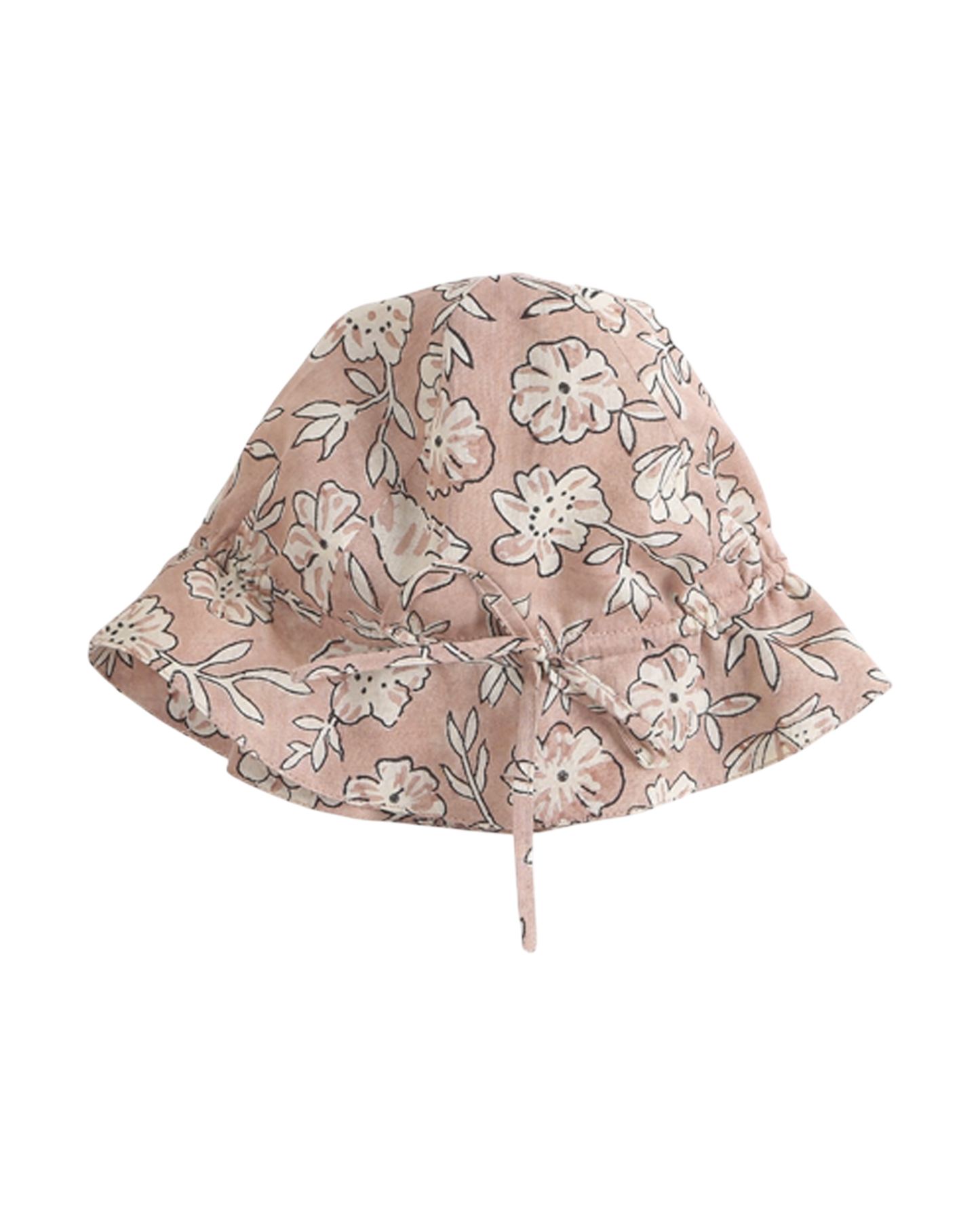 Chapeau à fleurs rose