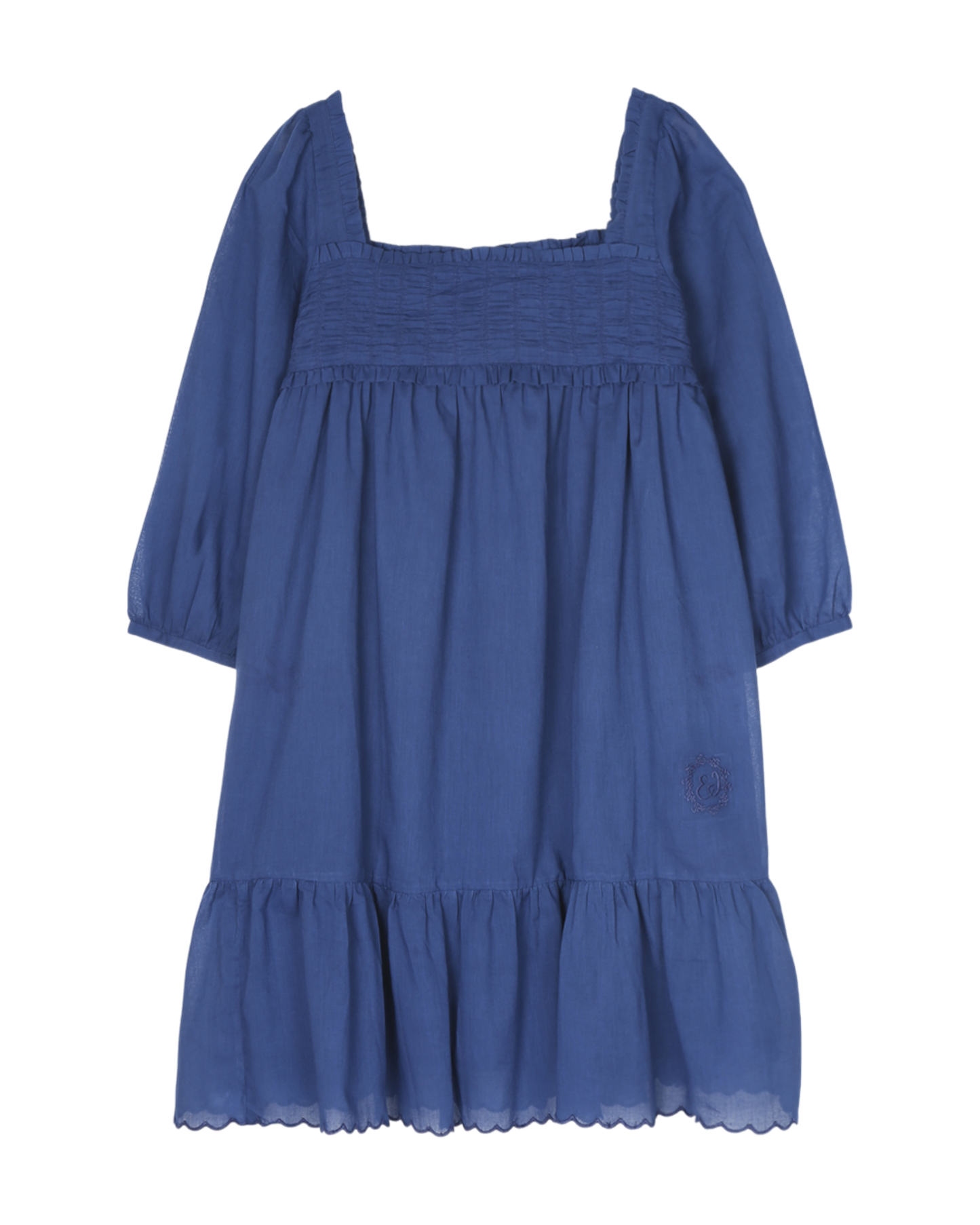 Robe ample bleu océan