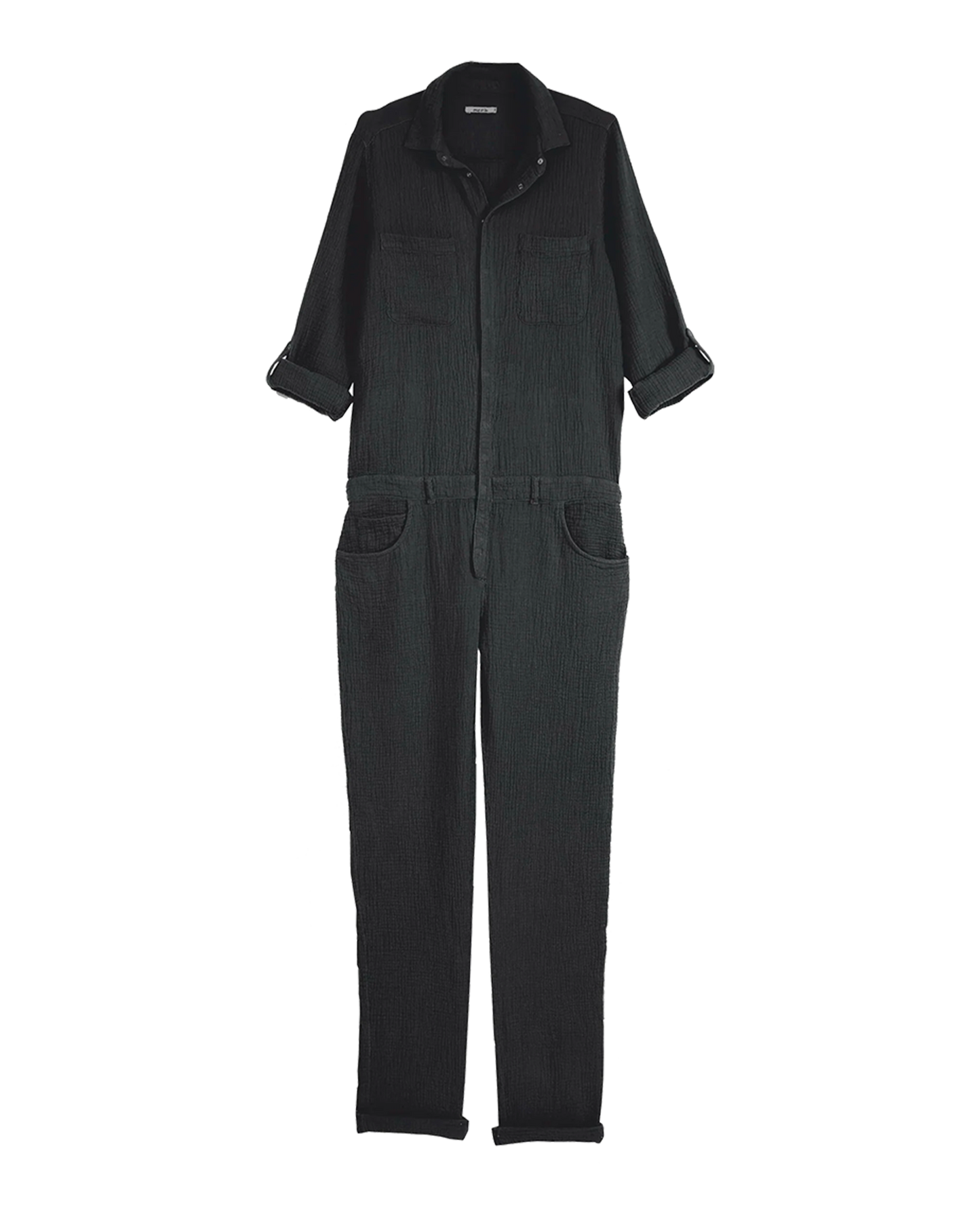 Combinaison double gaze de coton bitume