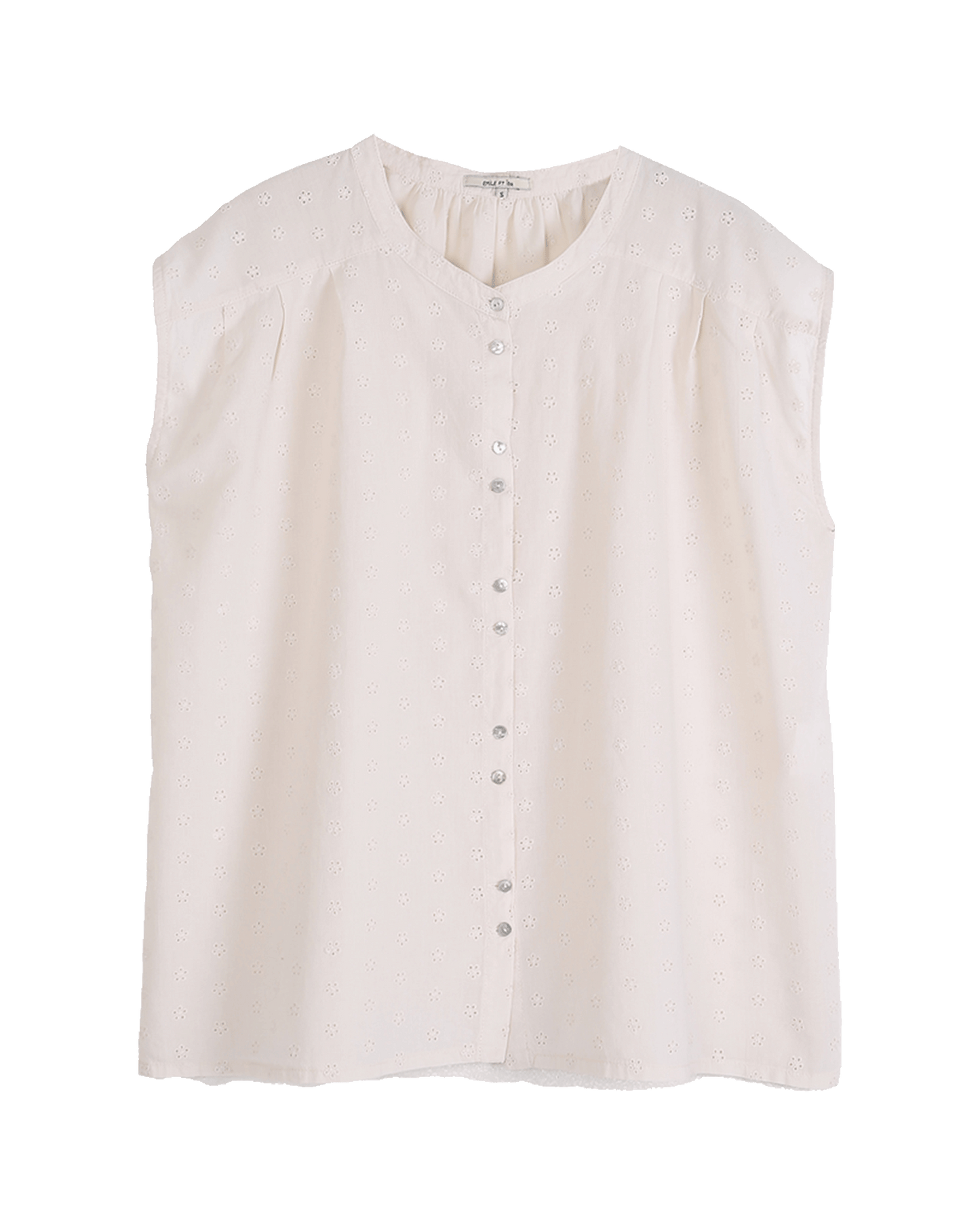 Blouse broderie anglaise ecru