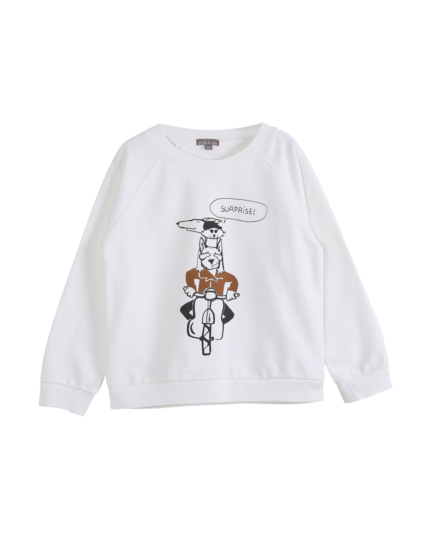 Sweat "surprise" écru