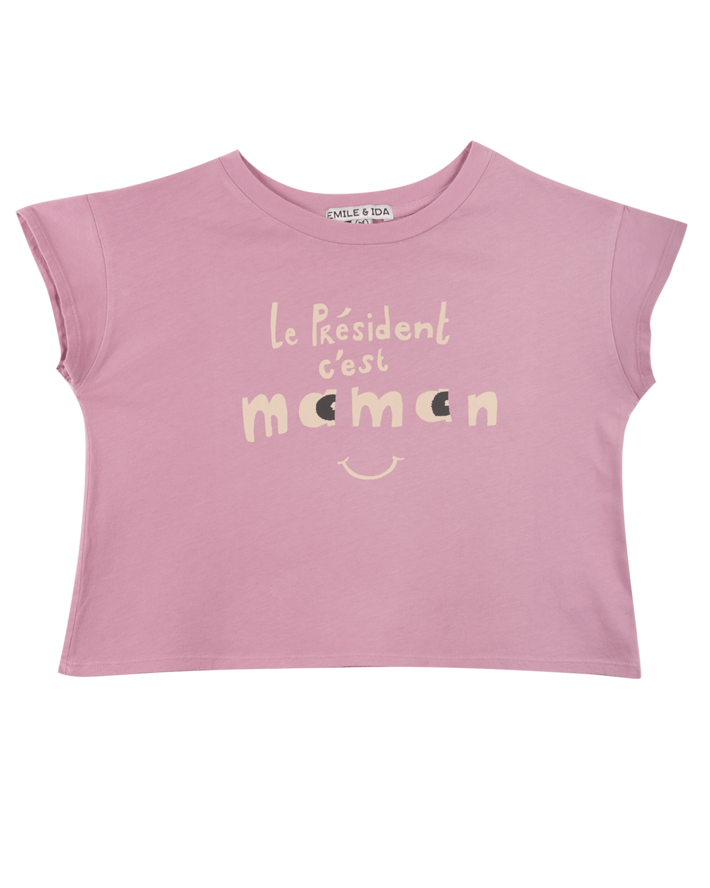 T-shirt Président coton bio violet