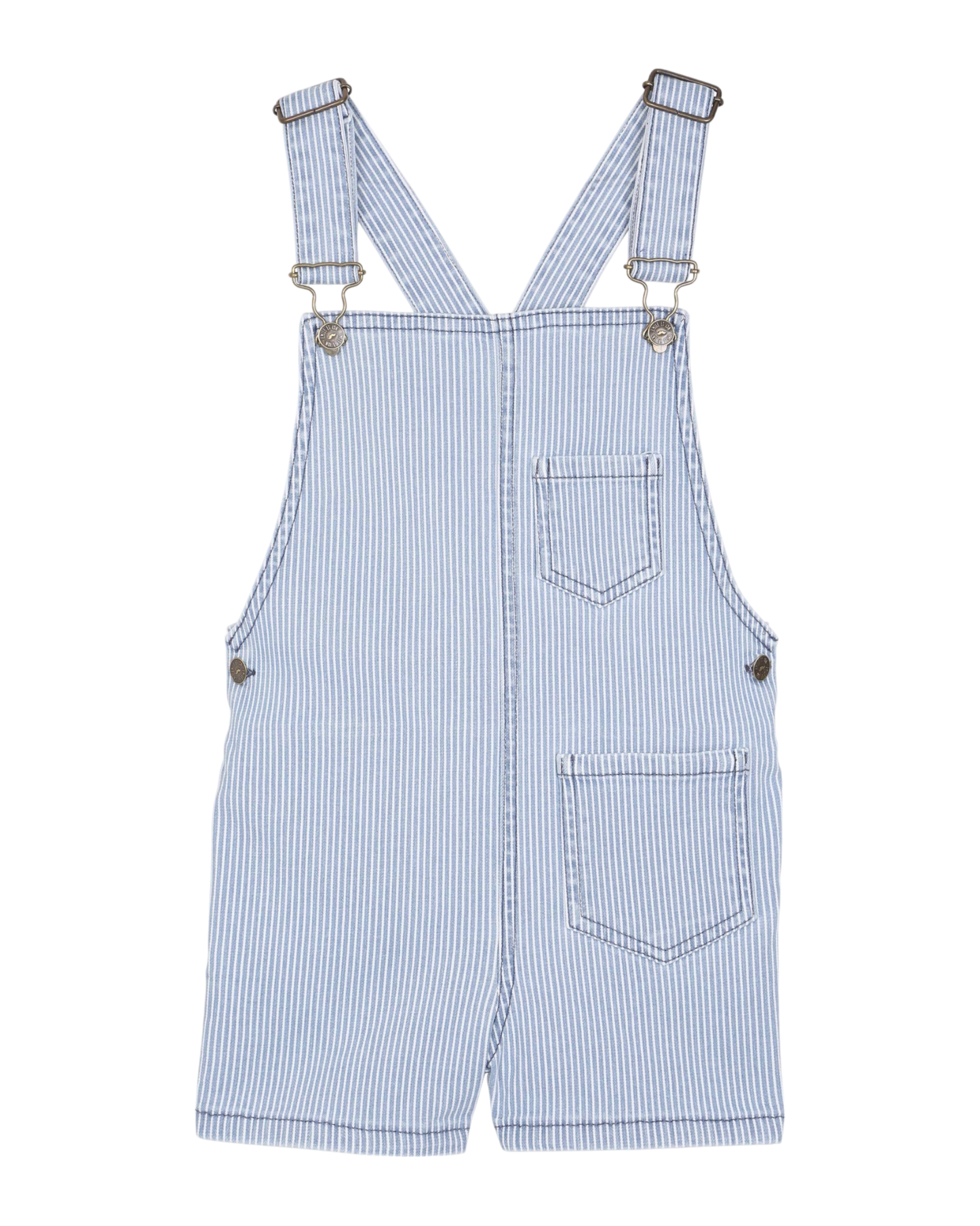 Salopette en denim rayé
