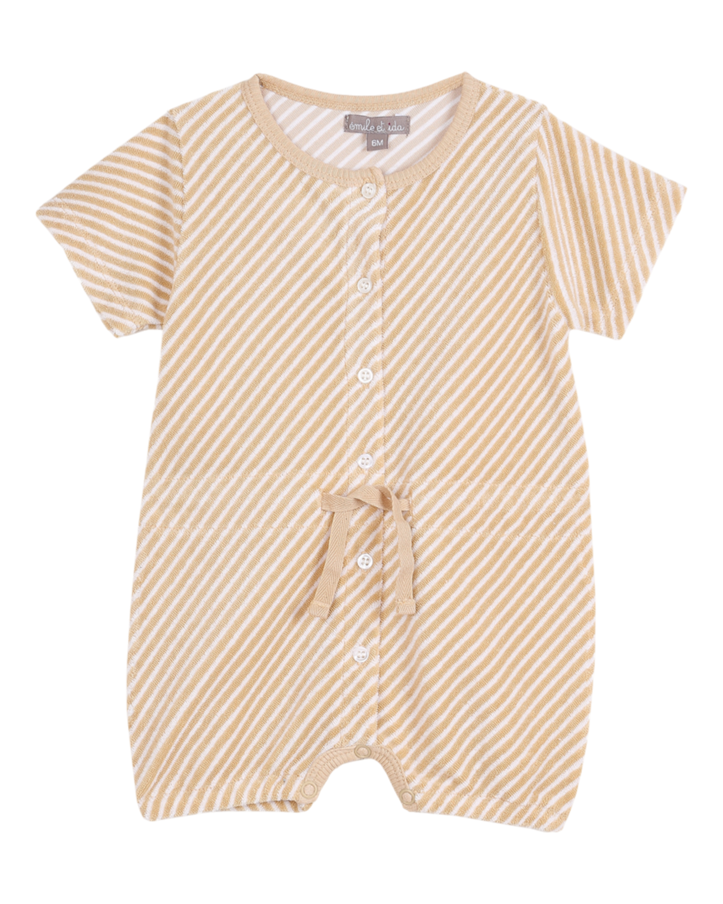 Combinaison rayure caramel