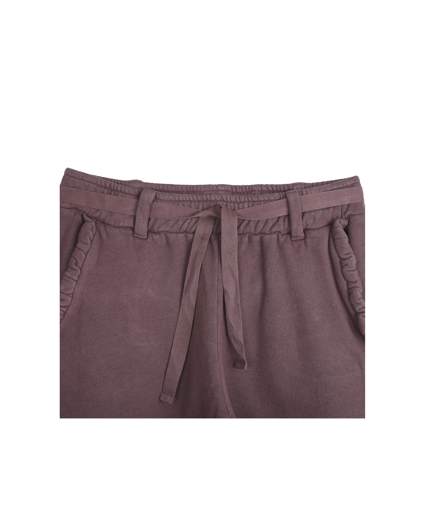 Pantalon en coton bio prune