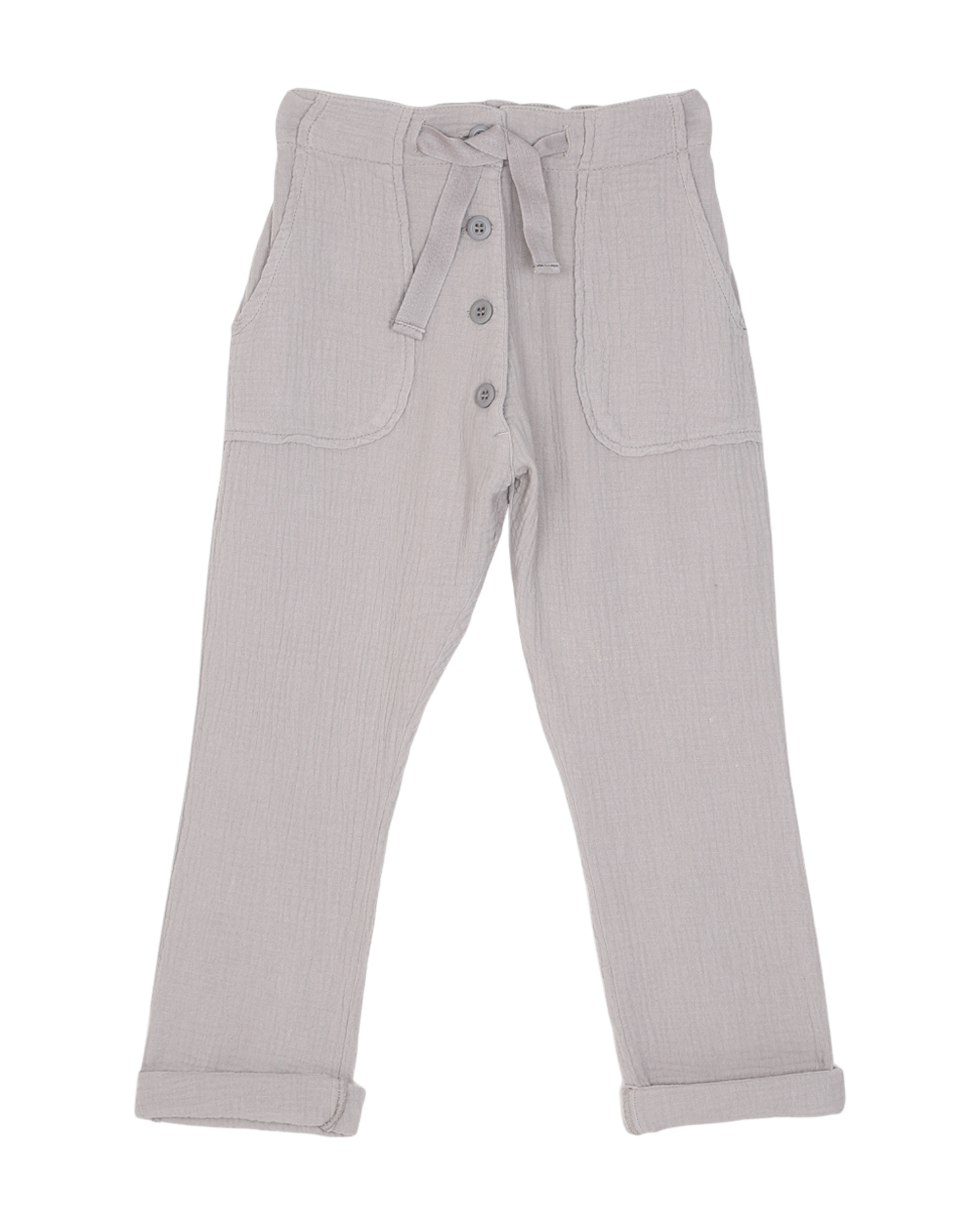 Pantalon gaze de coton argile