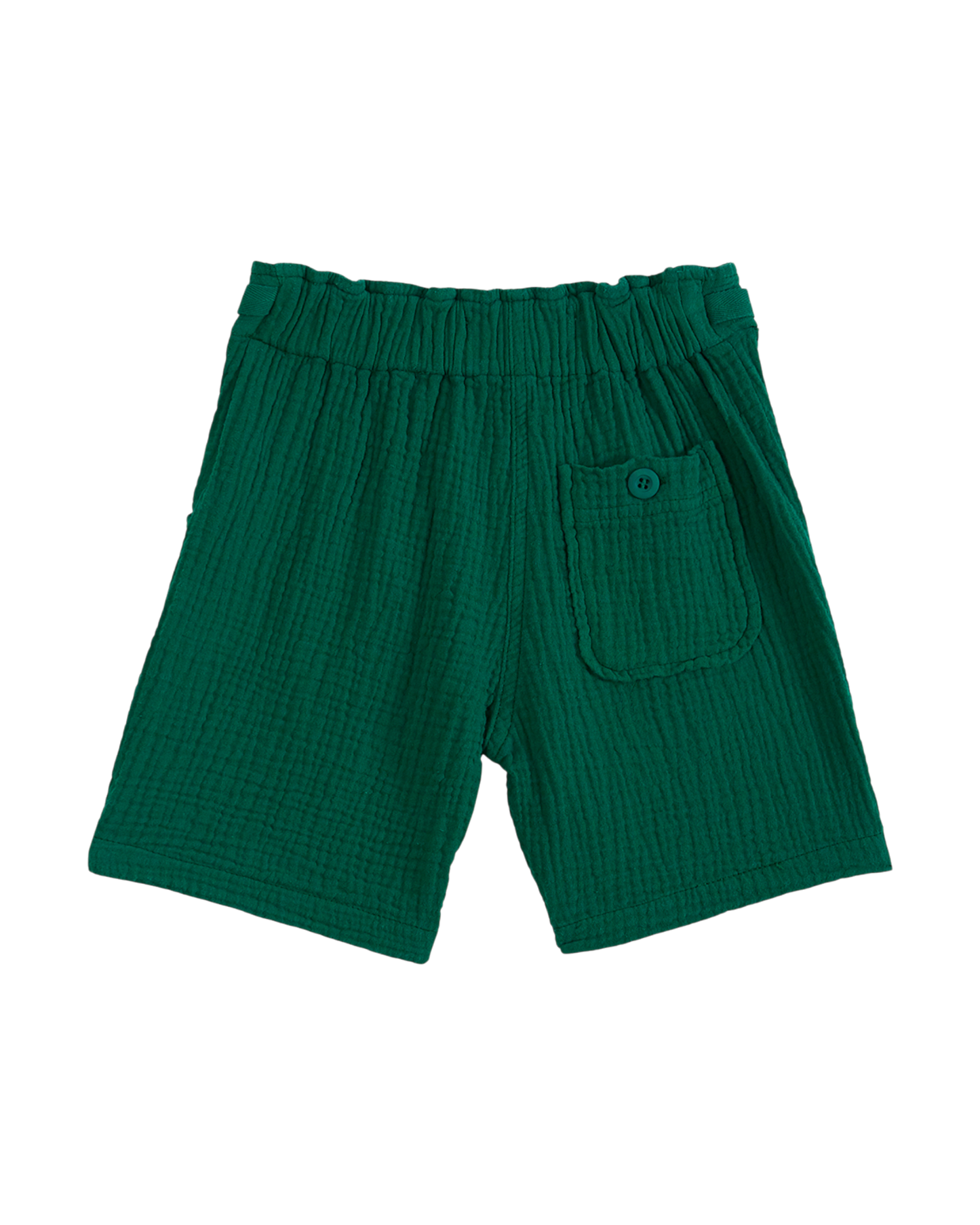 Short double gaze de coton vert