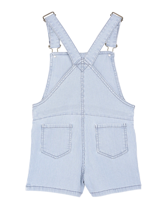 Salopette en denim rayé