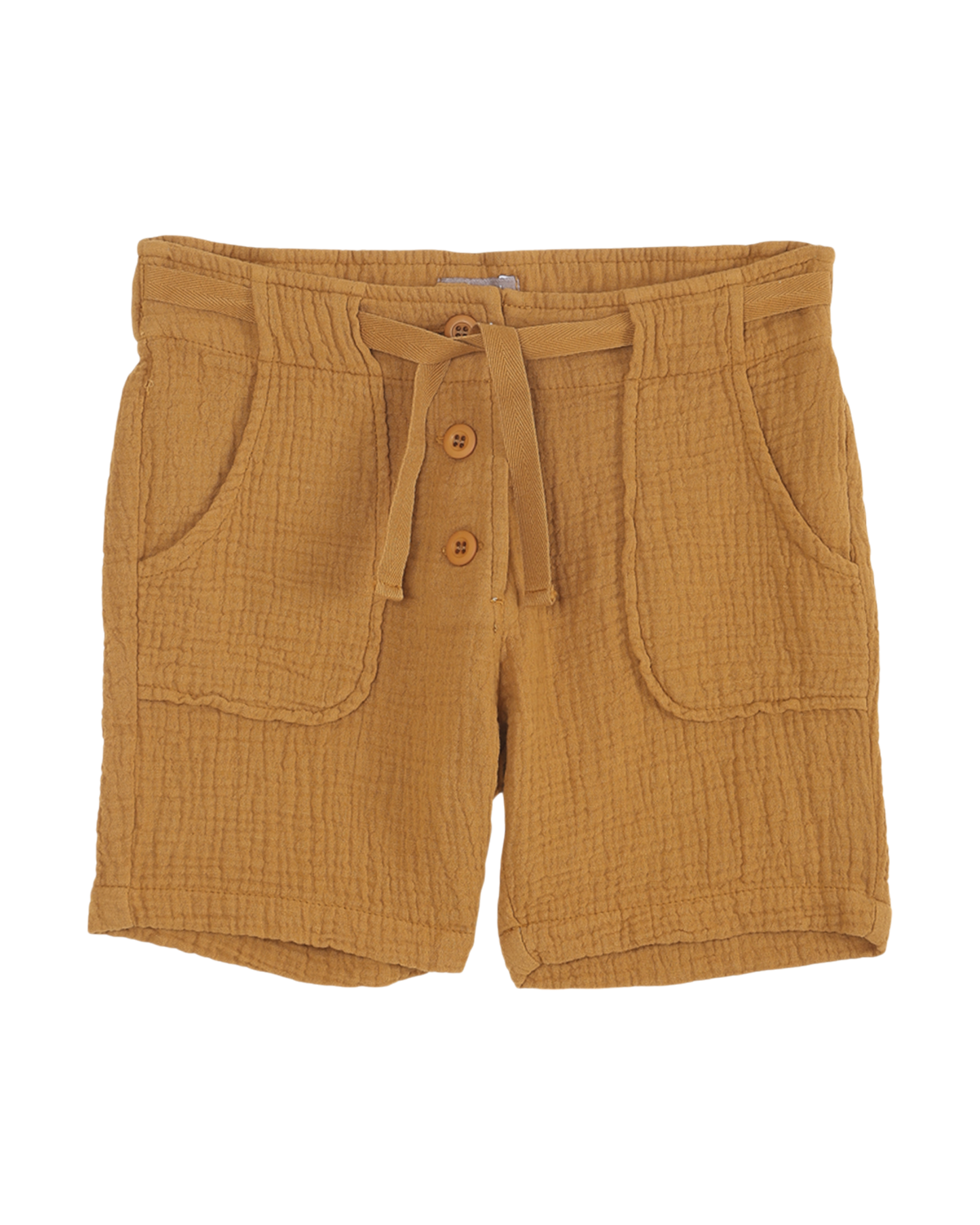 Bermuda gaze de coton caramel