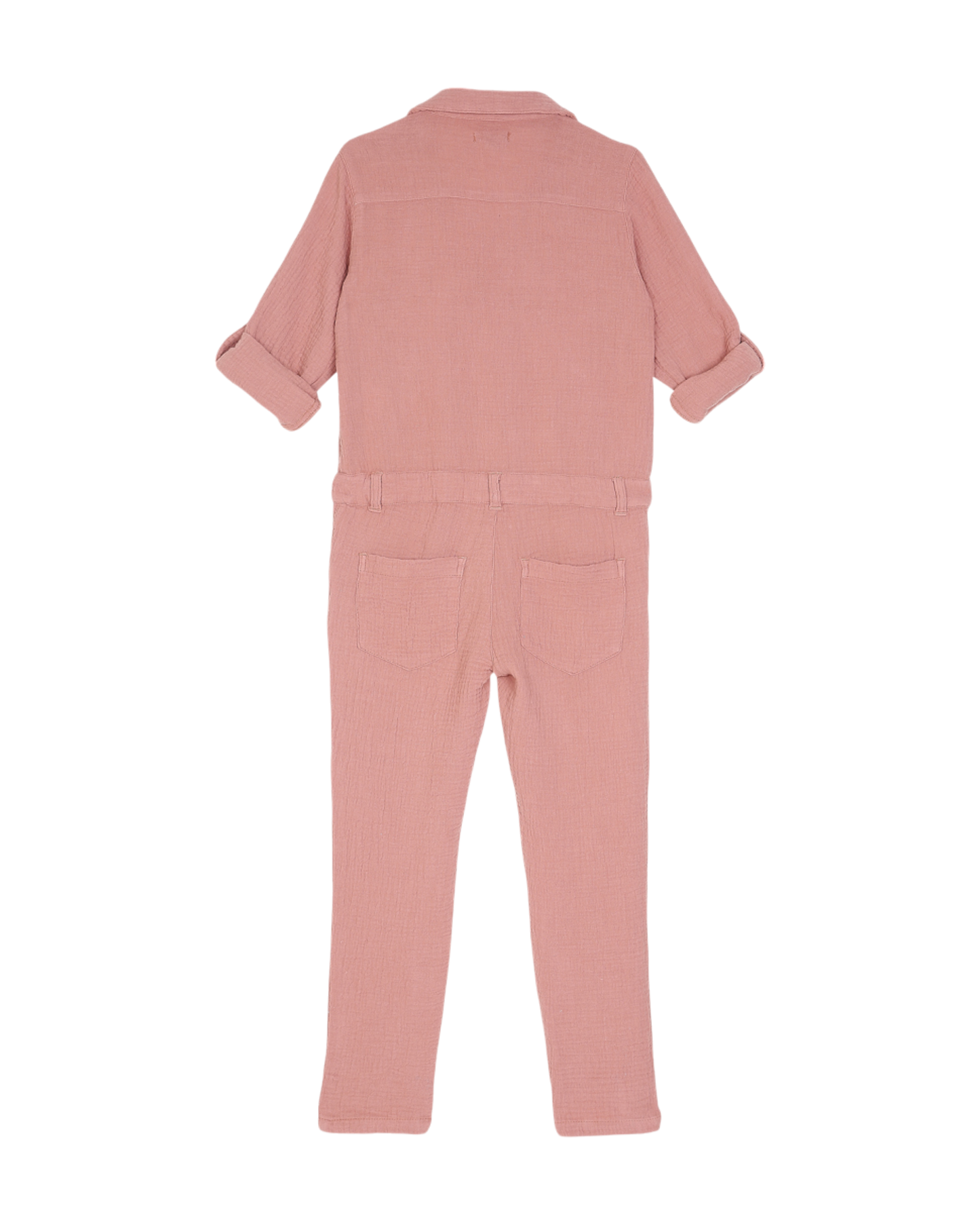 Combinaison gaze de coton rose