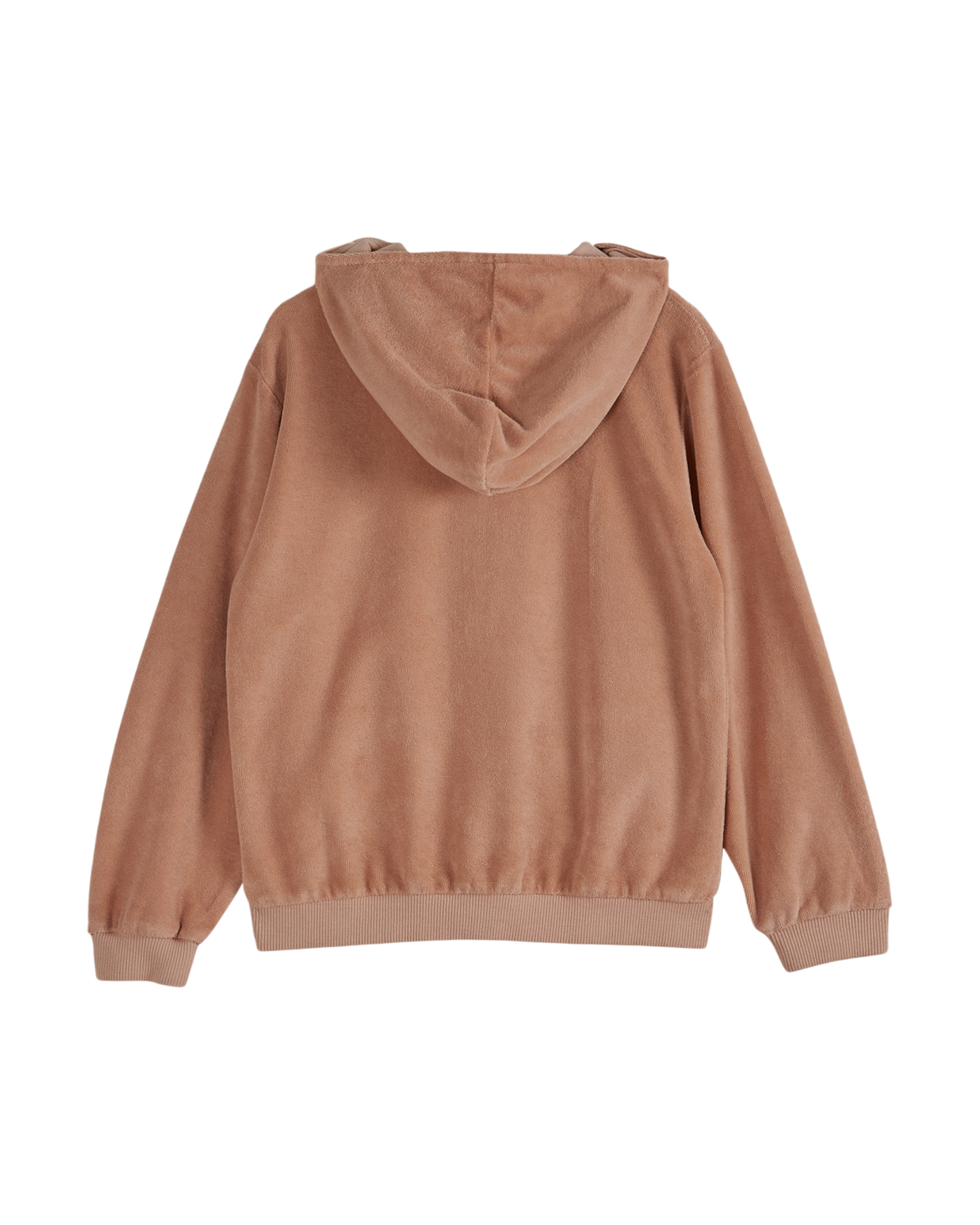 Sweat à capuche éponge rose