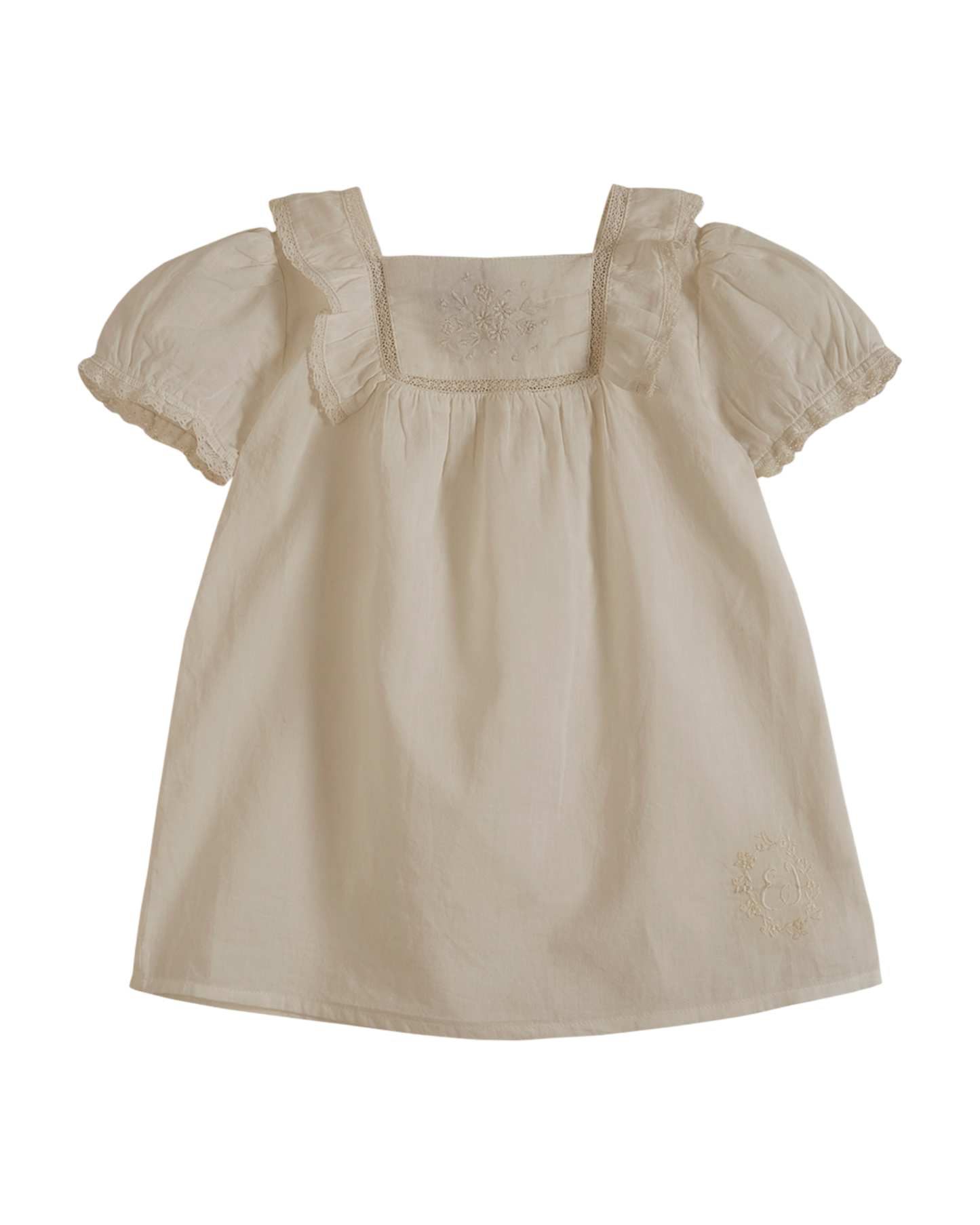 Robe voile de coton blanc