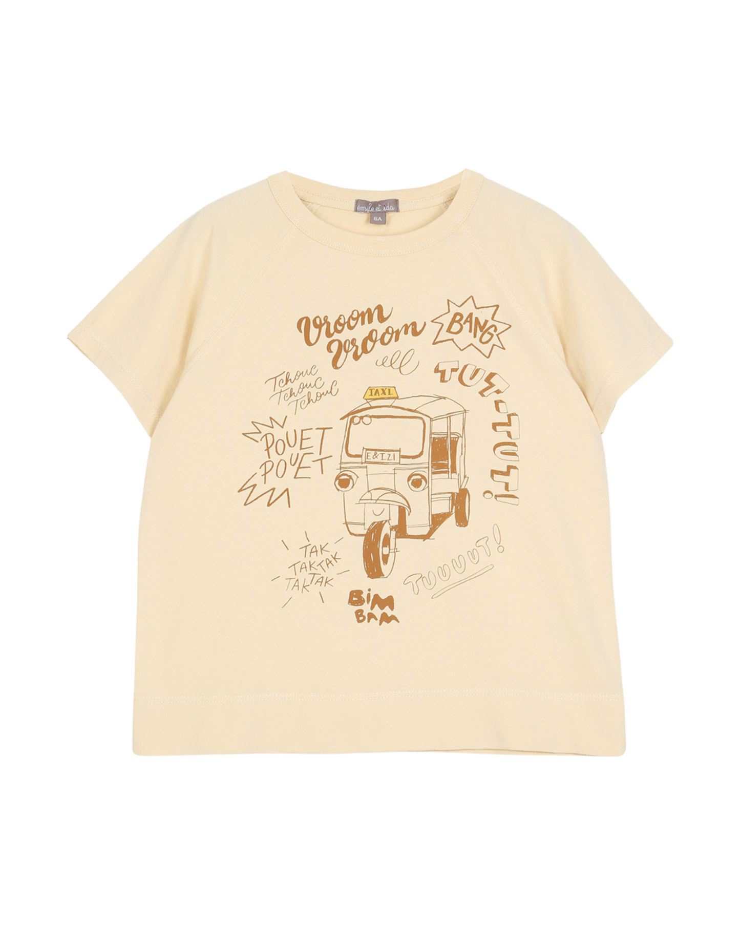 T-shirt "tuk tuk" vanille