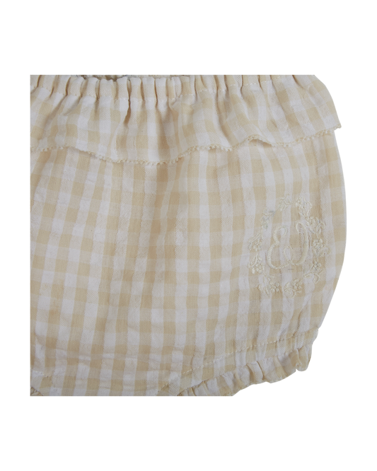 Bloomer seersucker beige