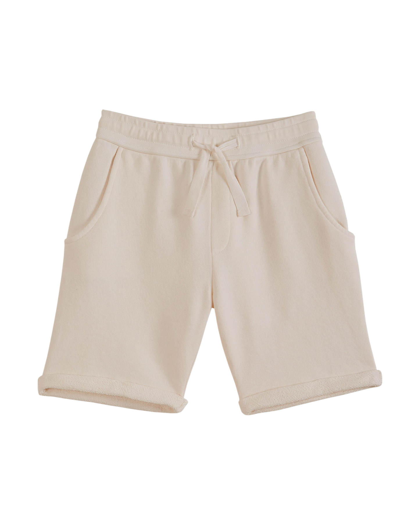 Bermuda coton bio molletonné écru