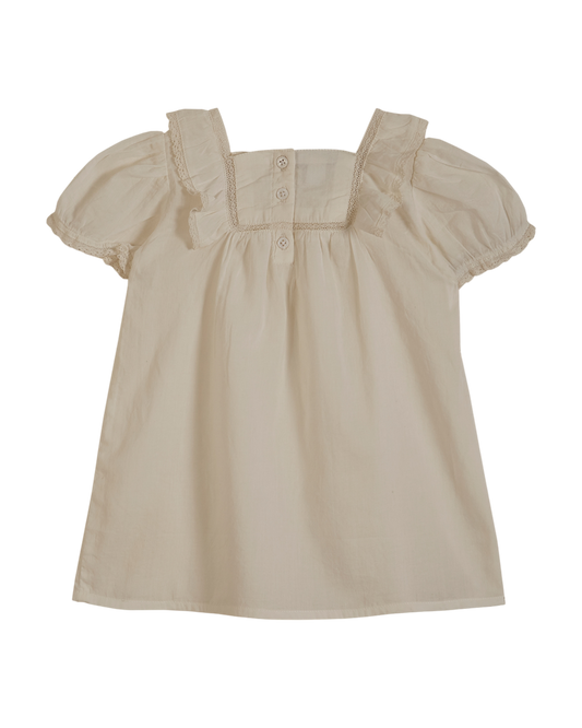 Robe voile de coton blanc