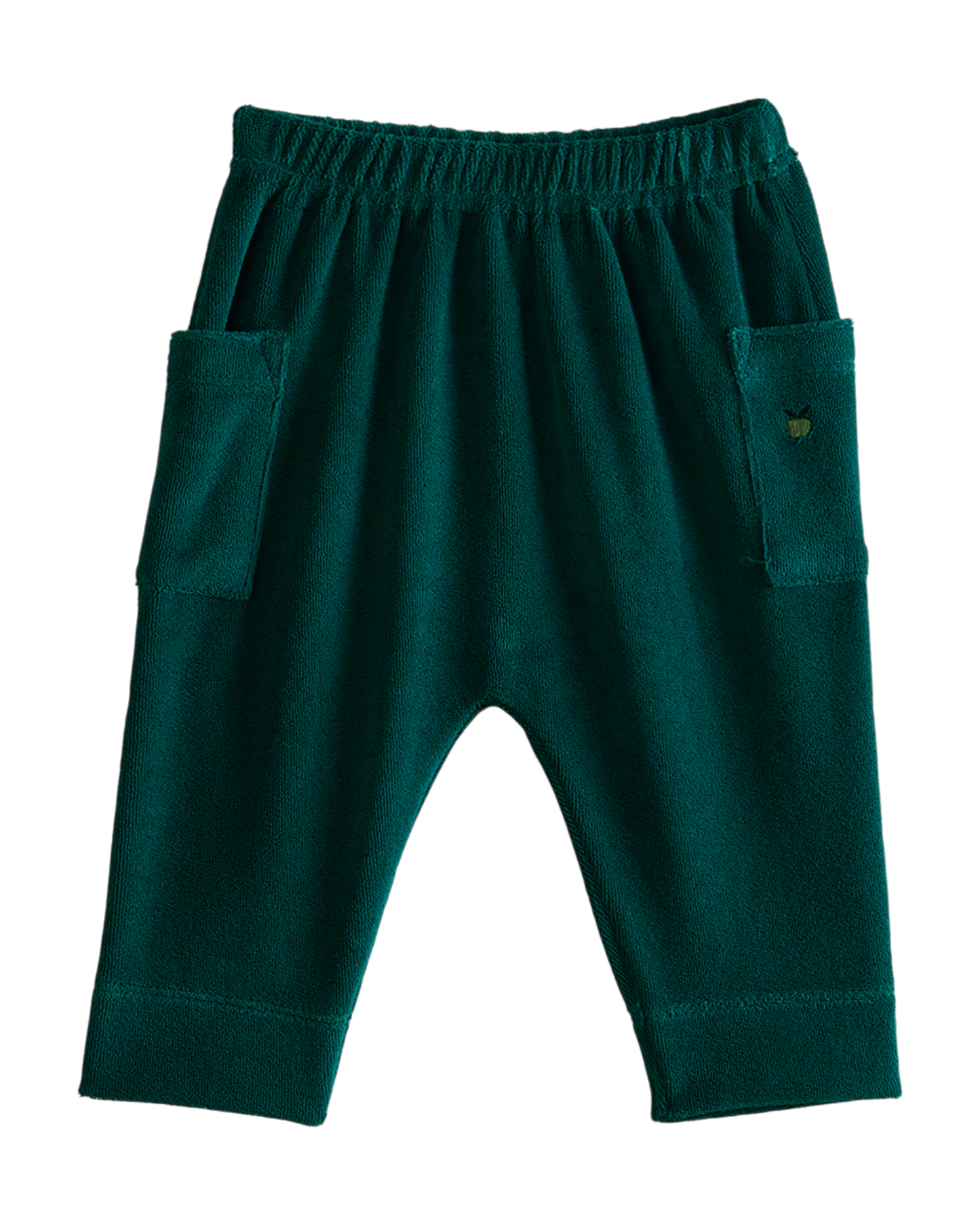 Pantalon éponge vert foncé