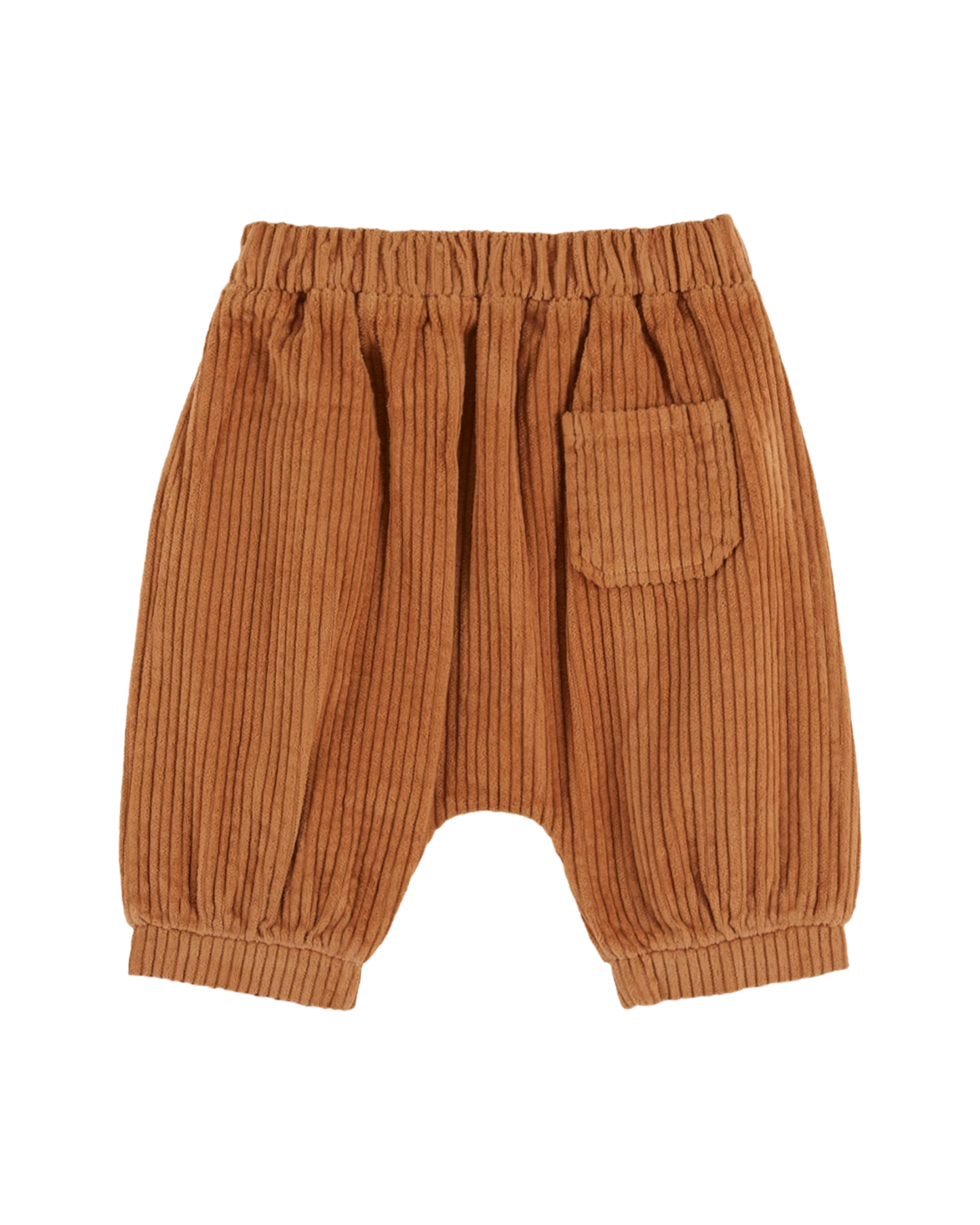 Sarouel velours orange brun