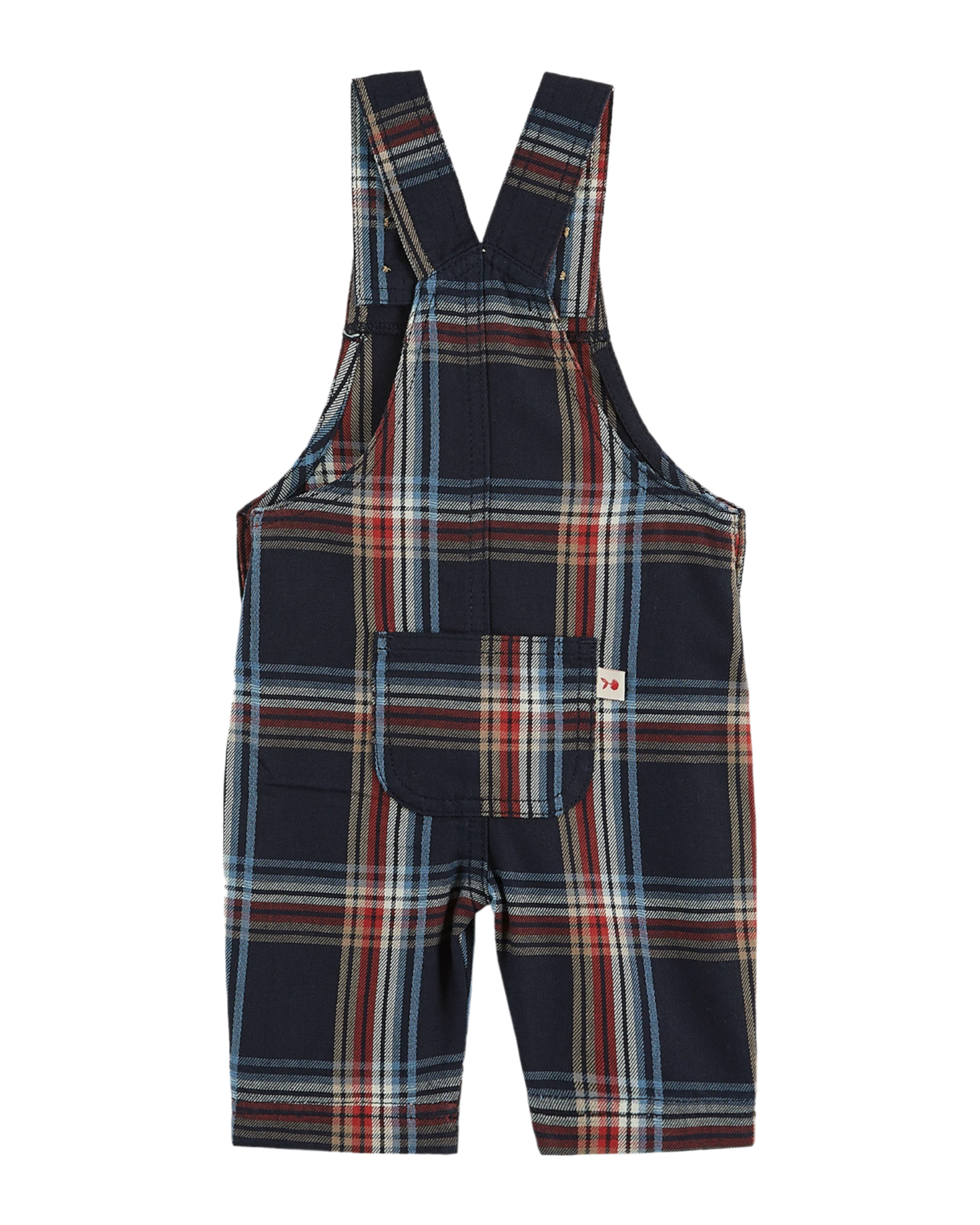 Salopette carreaux denim