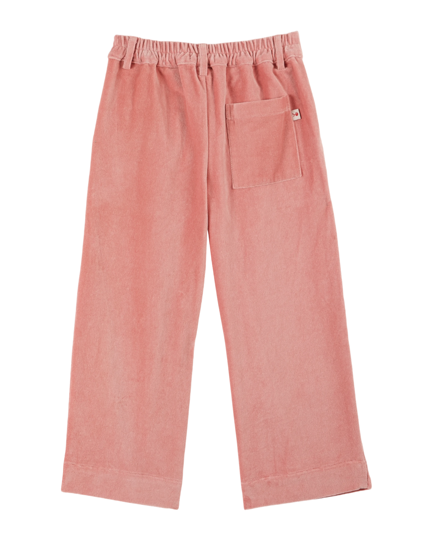 Pantalon droit velours blush