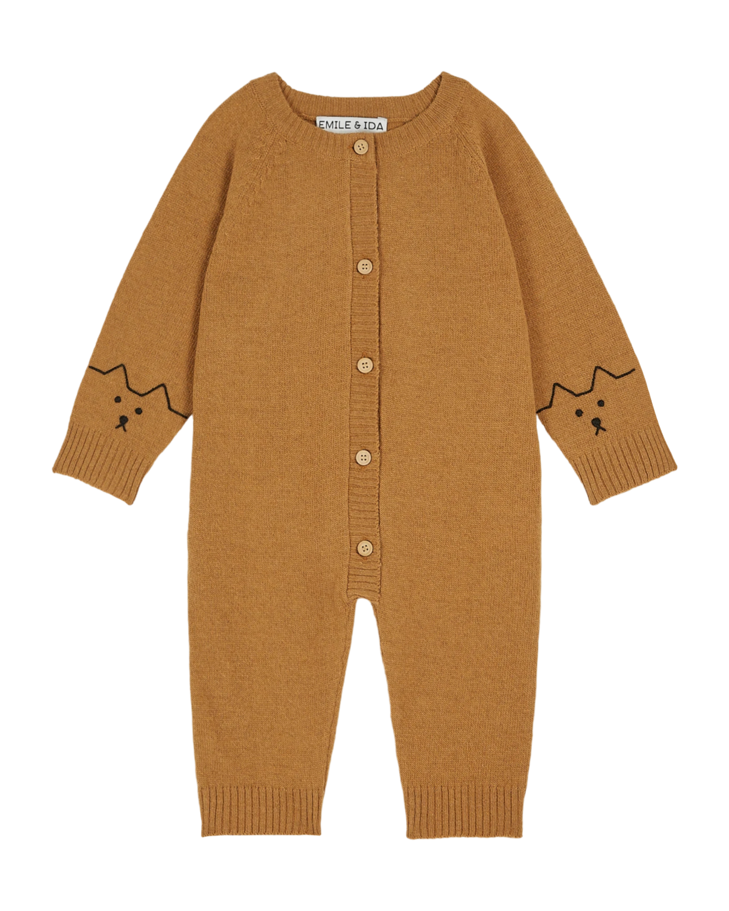 Combinaison tricot caramel