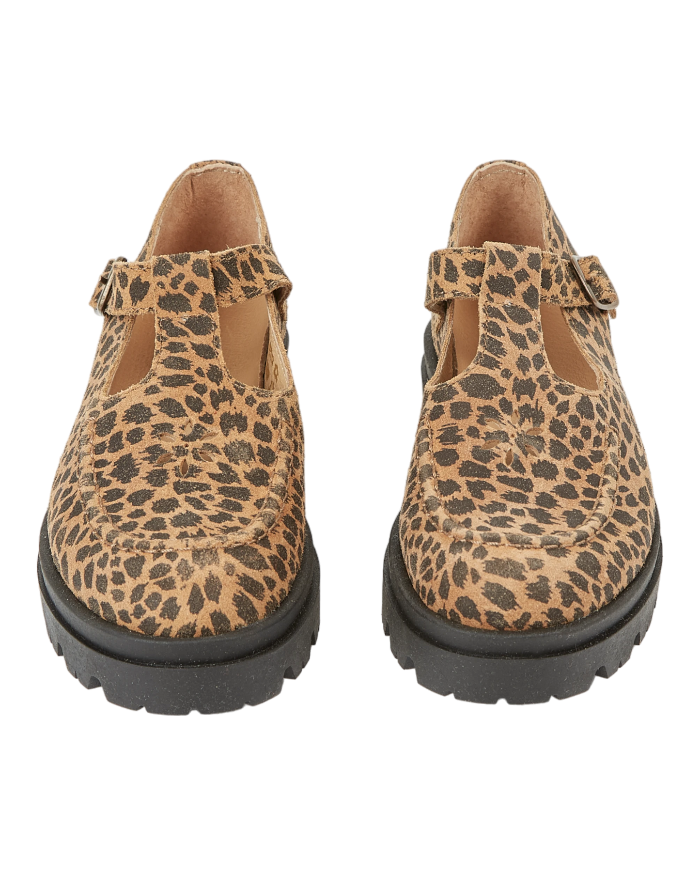 Mocassins cuir petit léopard