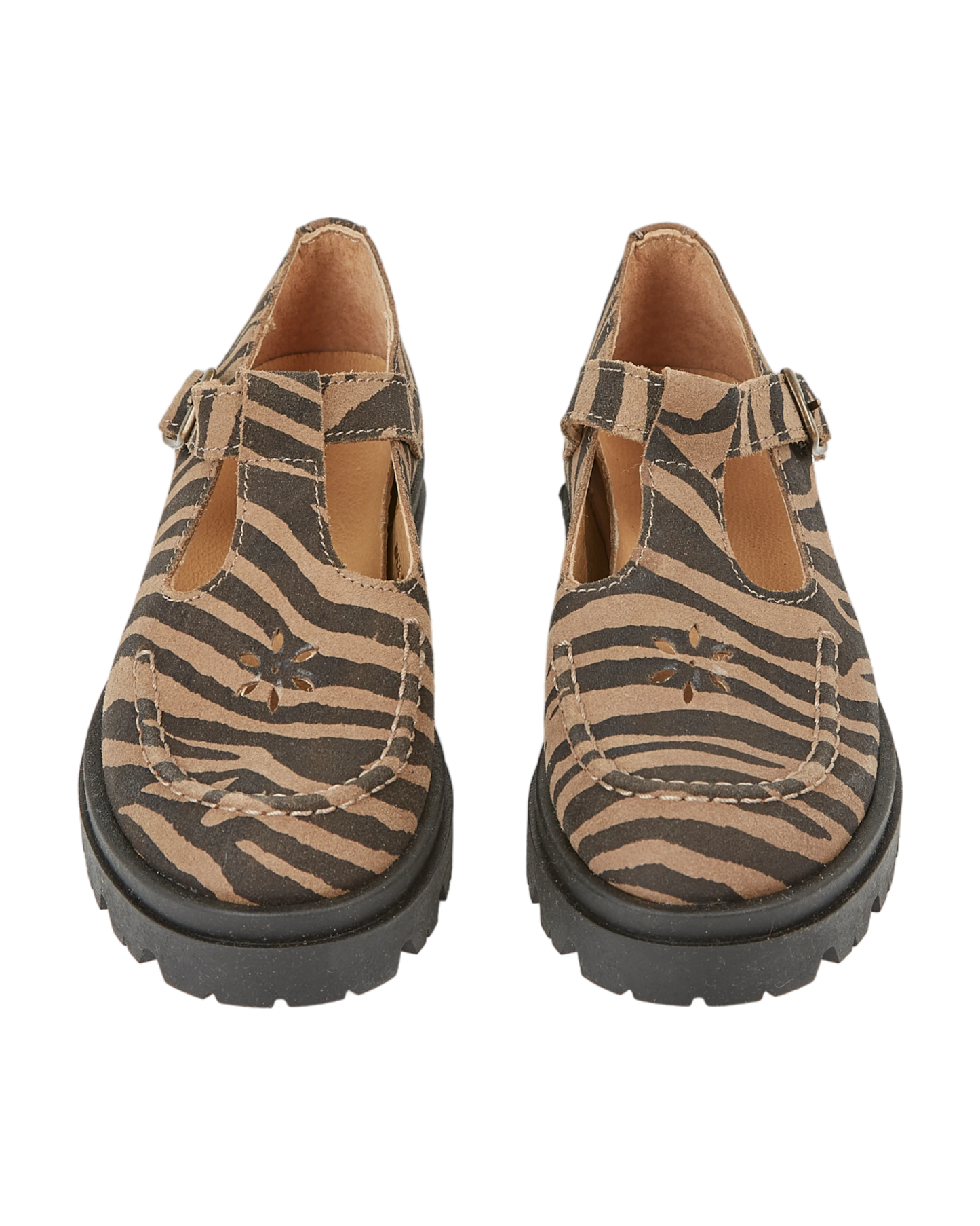 Mocassins cuir tigre