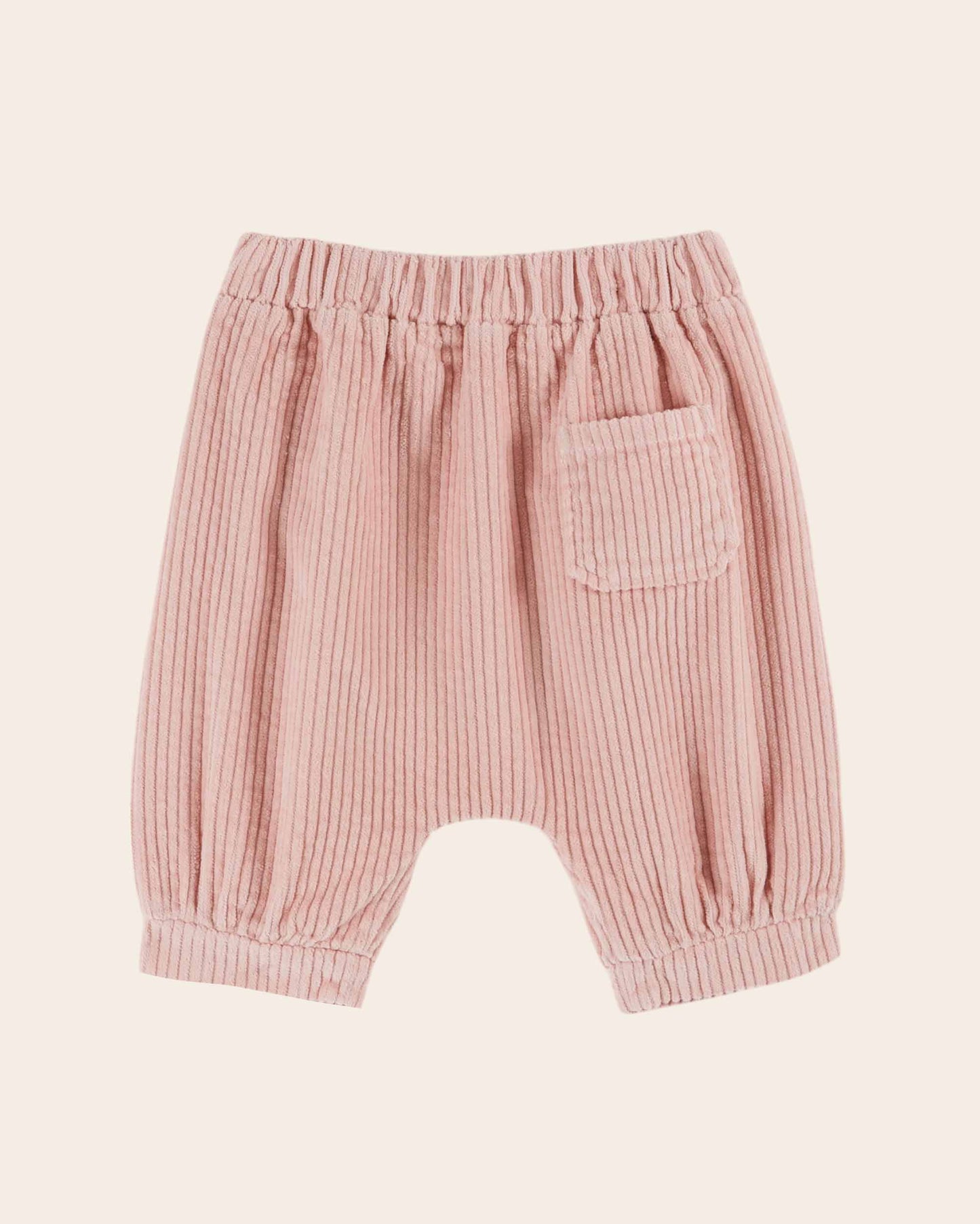 Sarouel - Velours cotelé rose