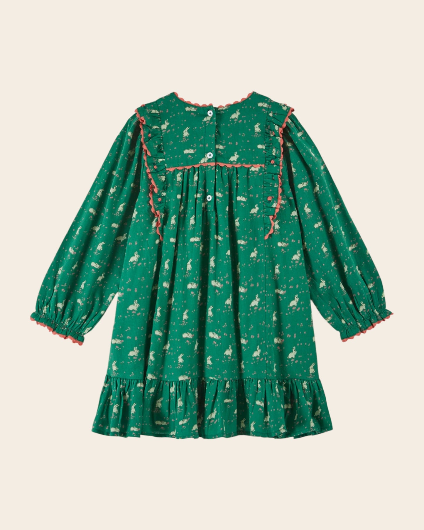 Robe - Imprimé lapin vert