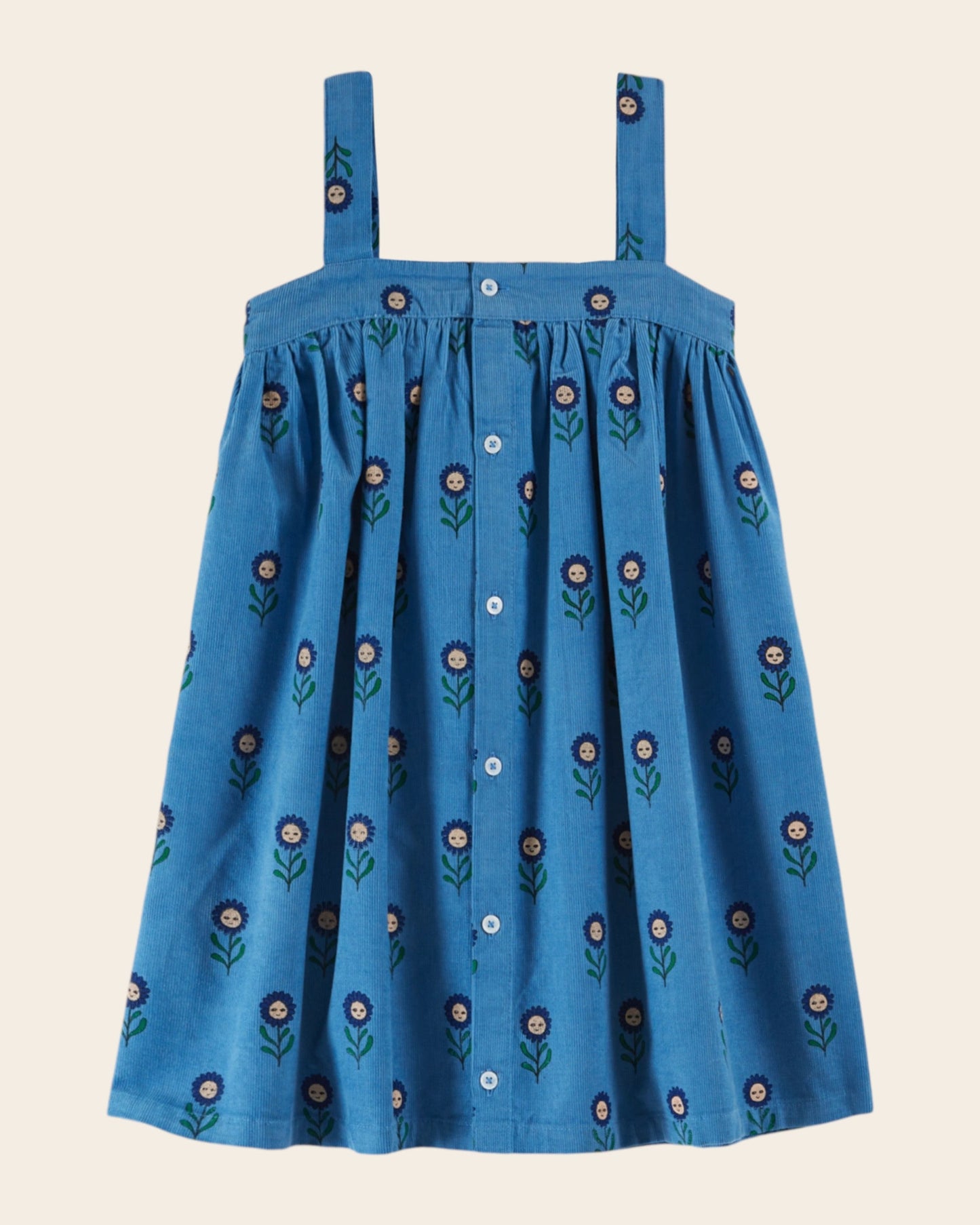 Robe - Bretelles Marguerite bleu