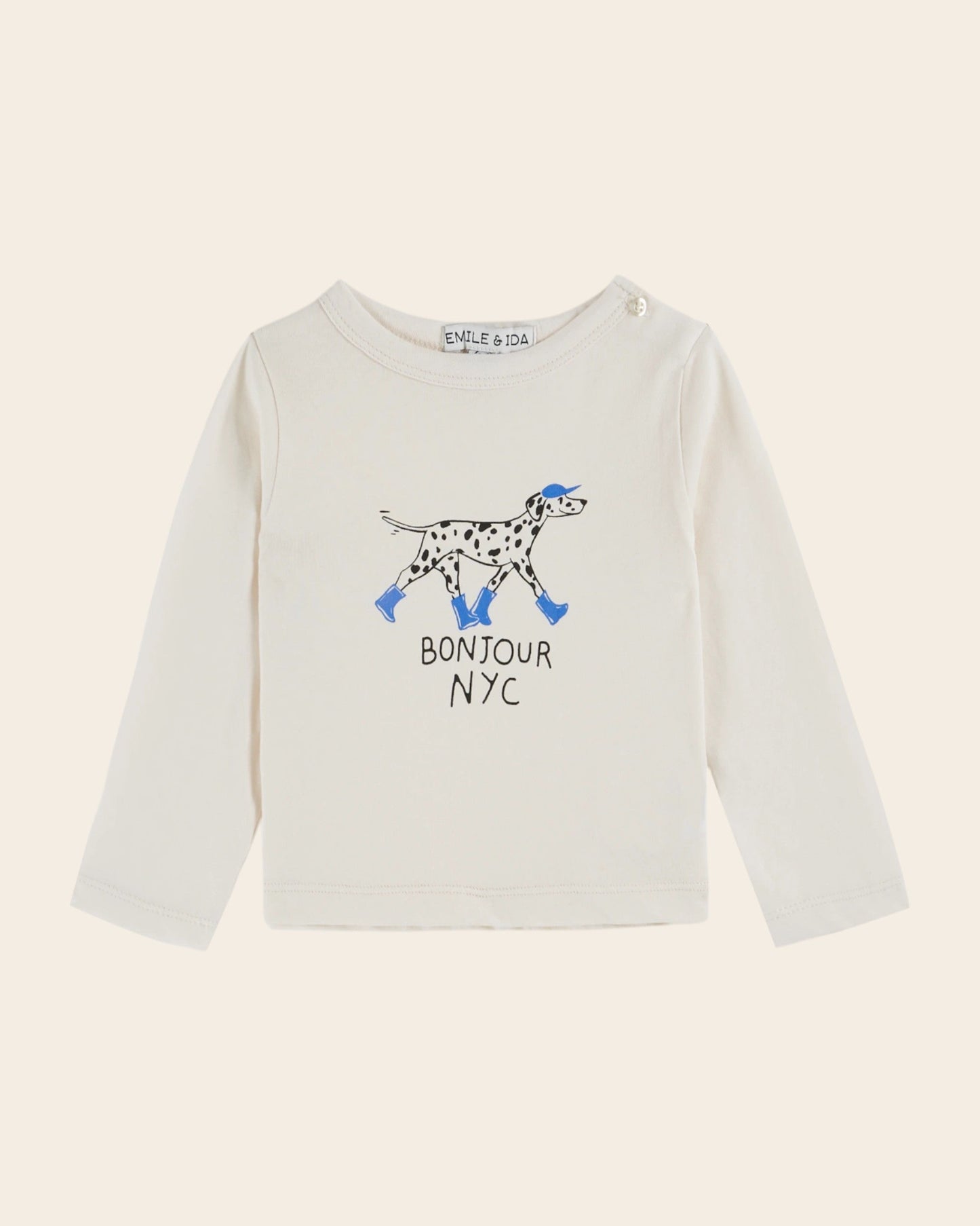 T-shirt - Dalmatien coton bio crème