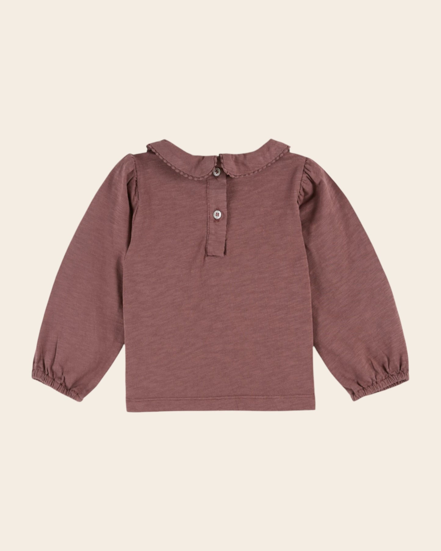 T-shirt - Col noeud coton bio violine