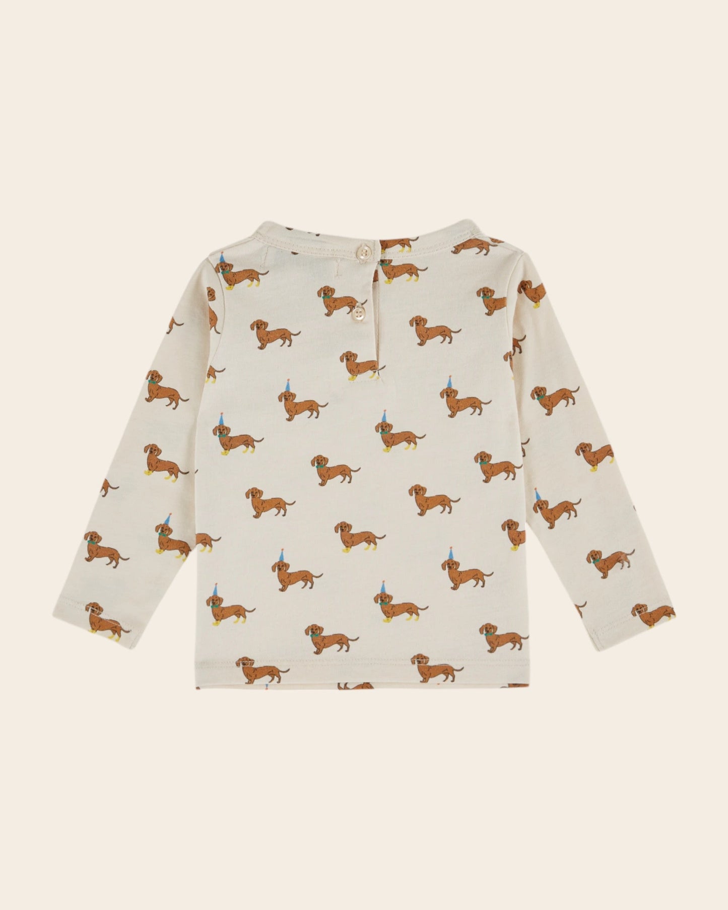 T-shirt - Teckels coton bio écru