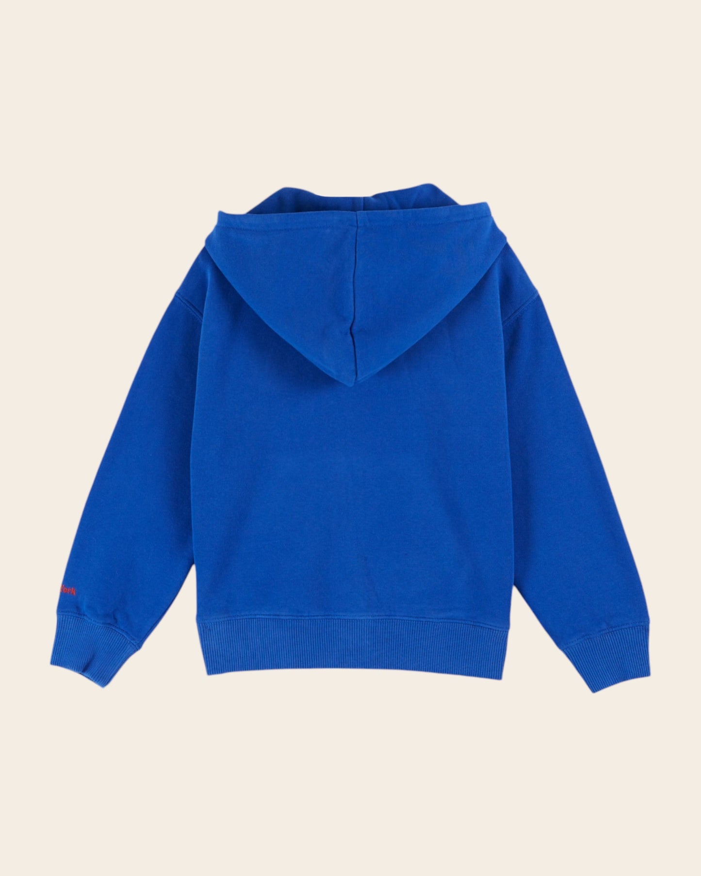 Sweat zippé - Coton bio bleu royal