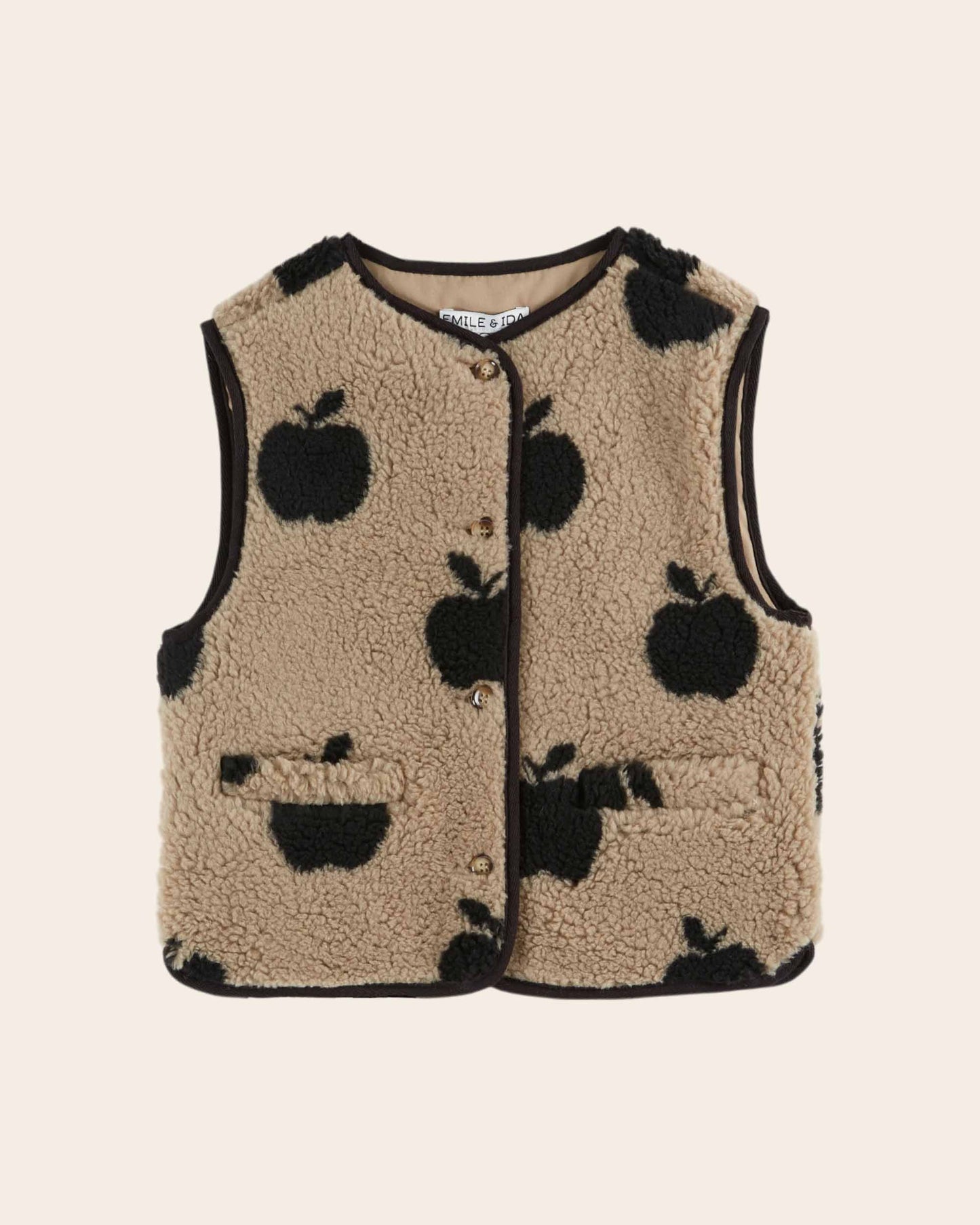 Veste sans manches enfant - Sherpa pommes grège