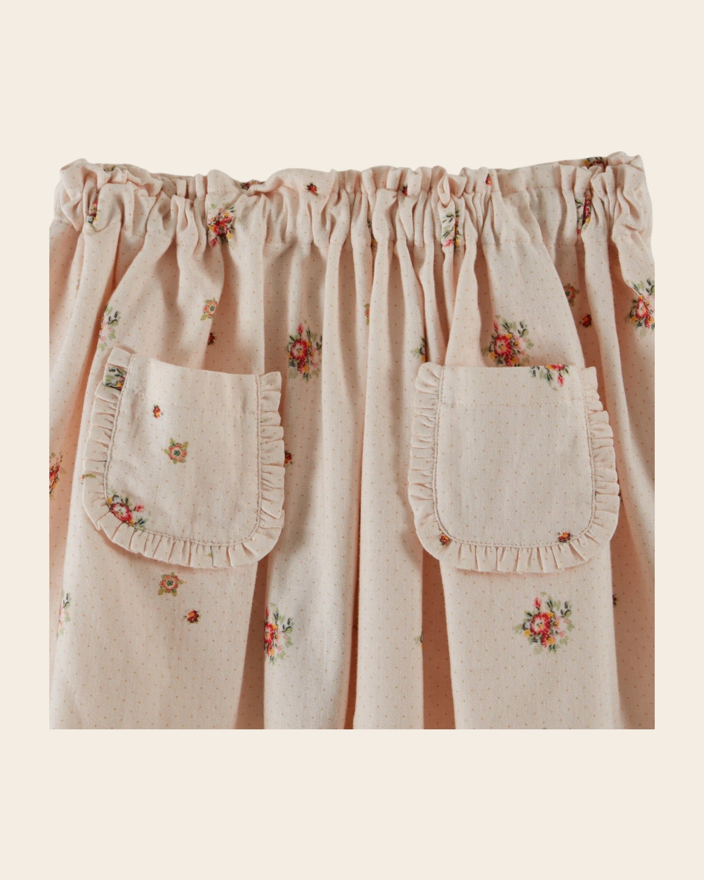 Jupe - Fleurs rose pâle