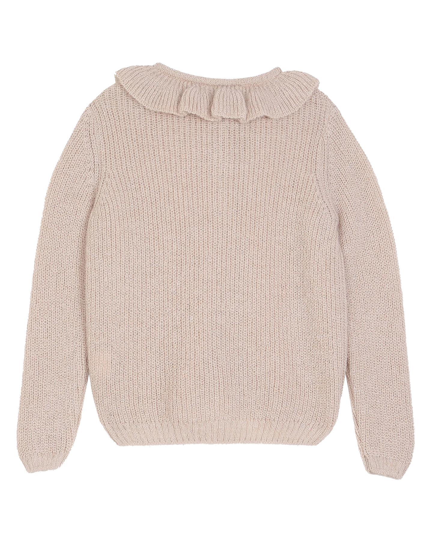 Cardigan alpaga collerette rose