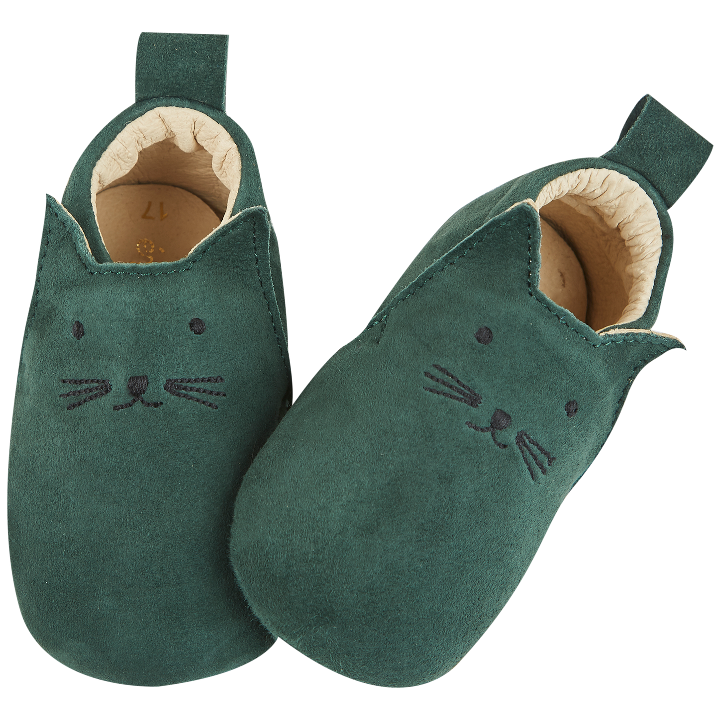 Chaussons chat cuir cèdre