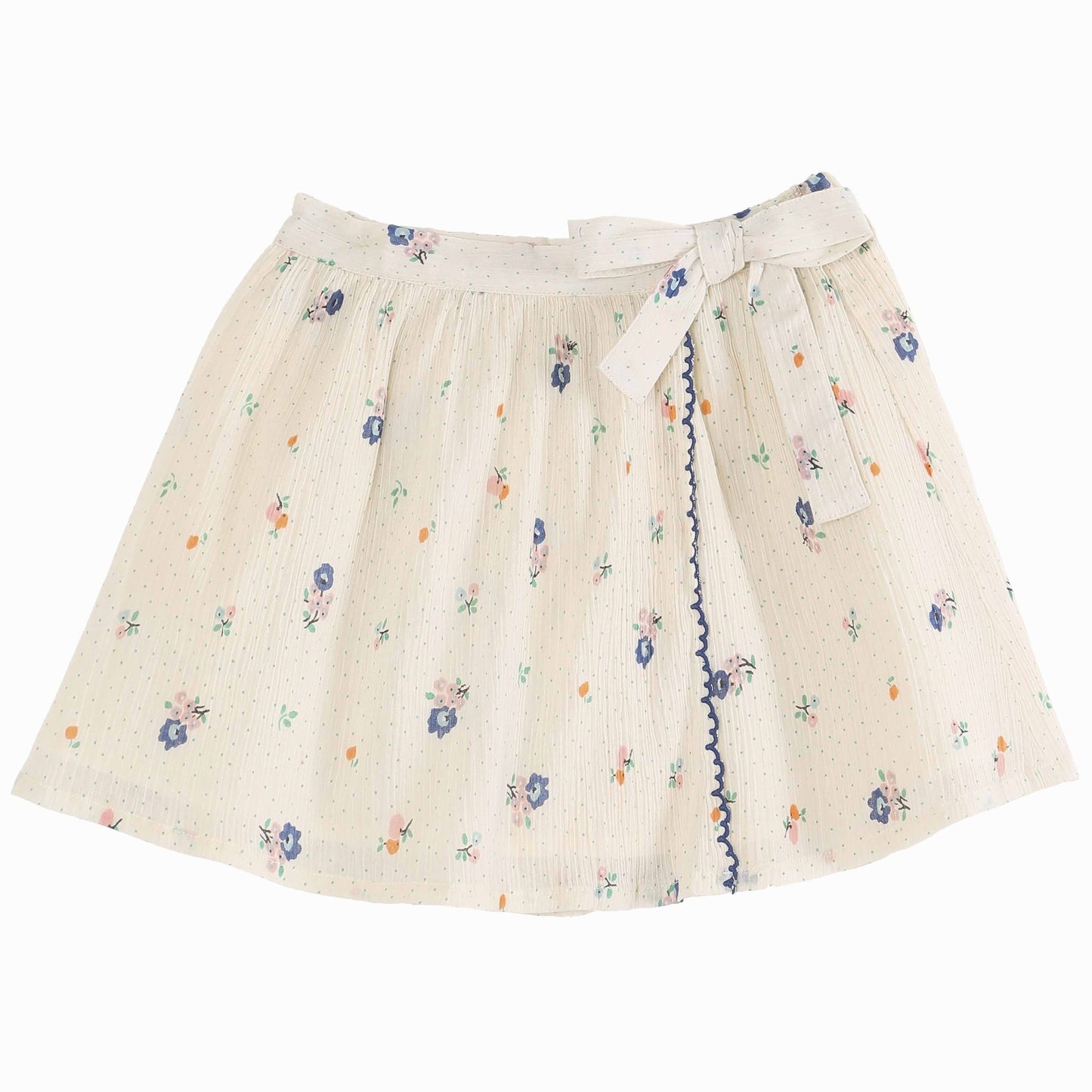 Jupe crépon écru