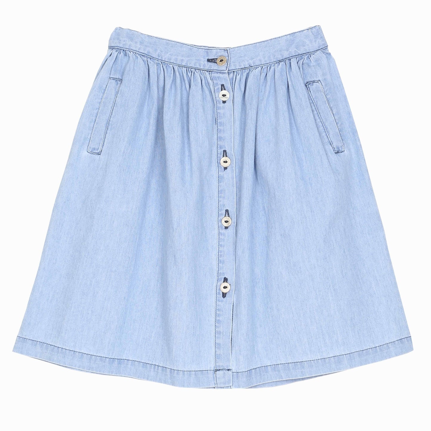 Jupe en chambray