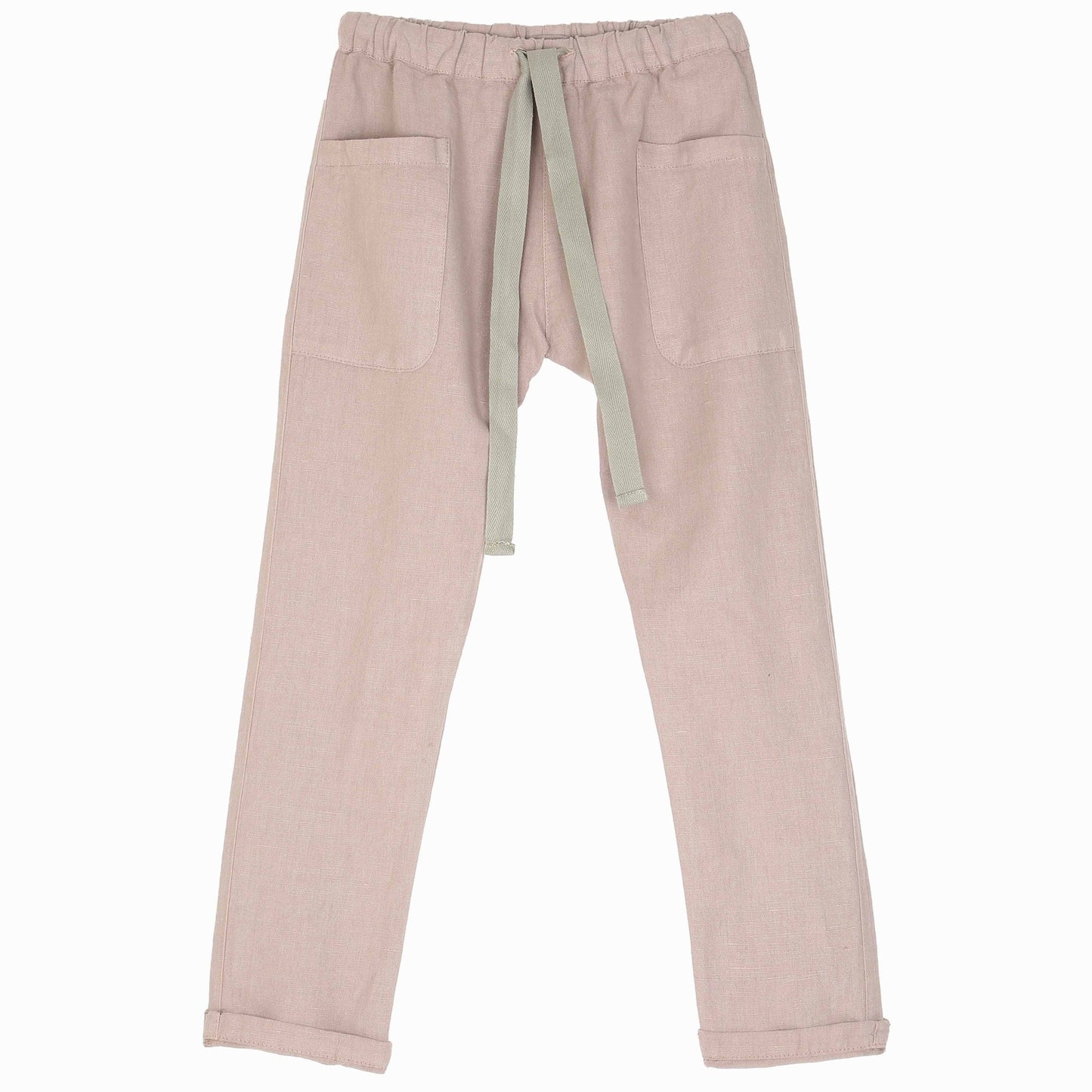Pantalon en lin noisette