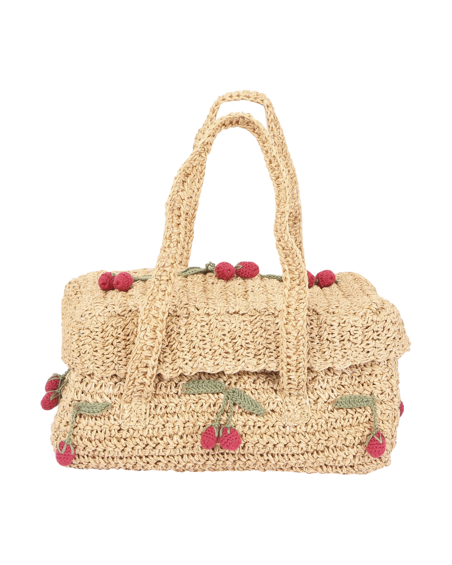 Panier cerises fait main naturel