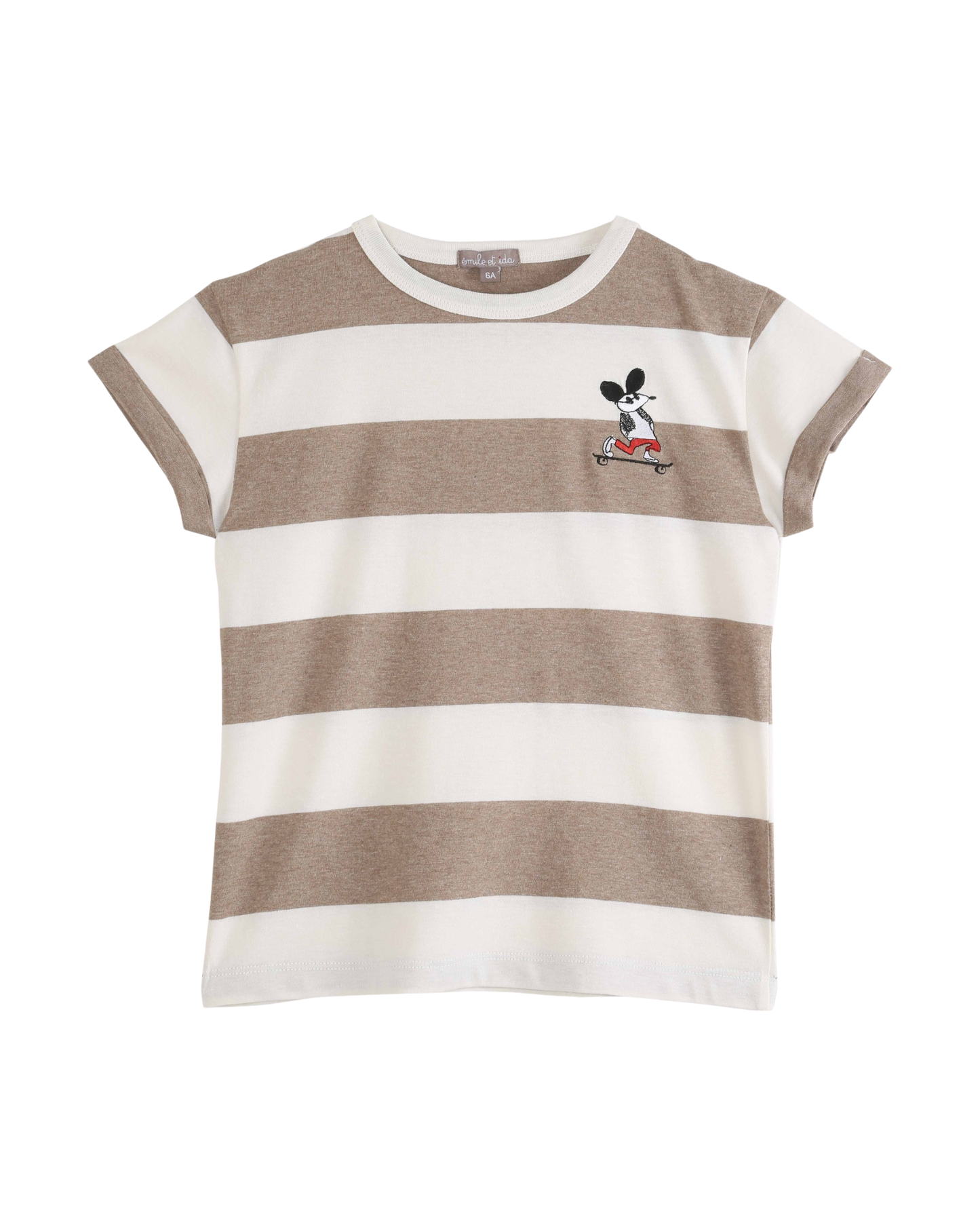 Tee shirt à larges rayures