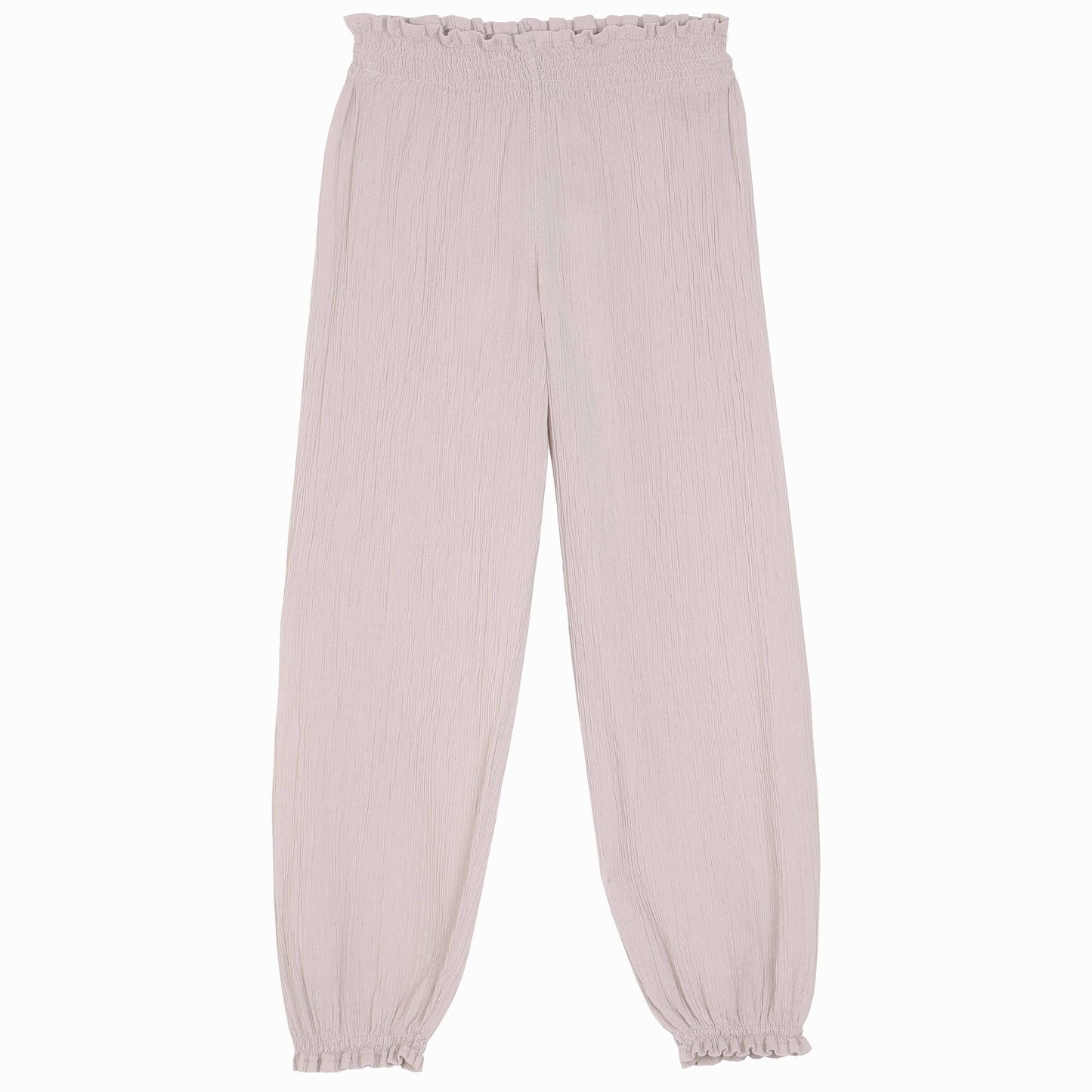 Pantalon crépon mastic